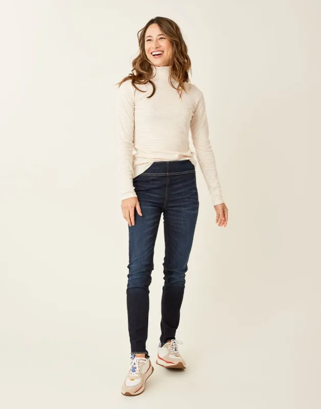 Denia Top: Cloud Mia Stripe - FINAL SALE sold by Carve Designs