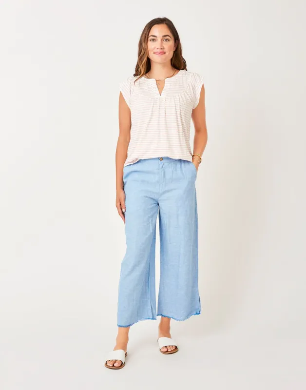 Blake Pant: Lt. Royal Chambray - FINAL SALE sold by Carve Designs