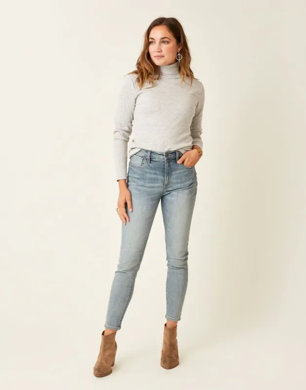 Denia Top: Light Heather Grey - FINAL SALE sold by Carve Designs