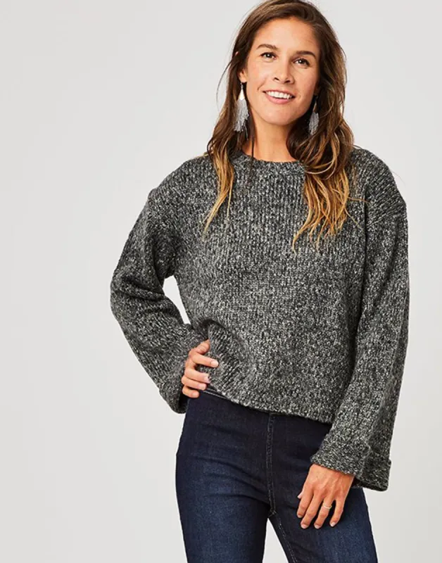 Estes Crop Sweater: Black - FINAL SALE sold by Carve Designs