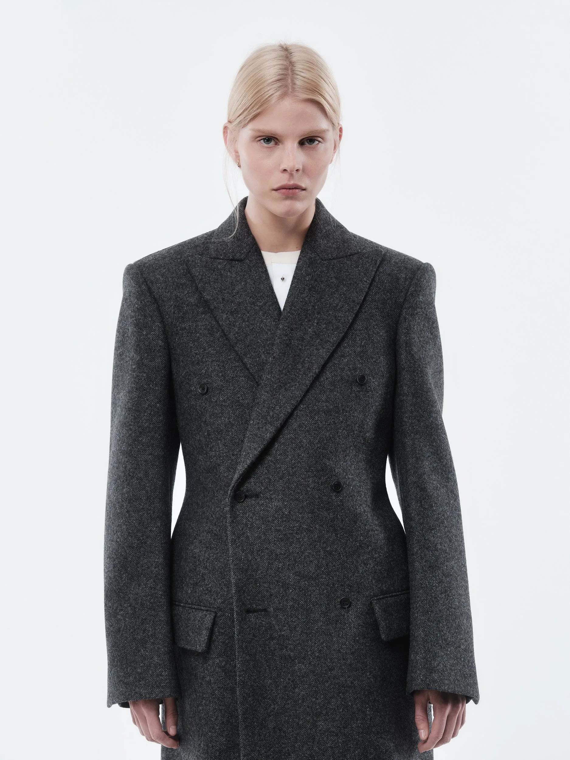 Manteau tailleur en laine Shetland sold by Carven product image thumbnail 3