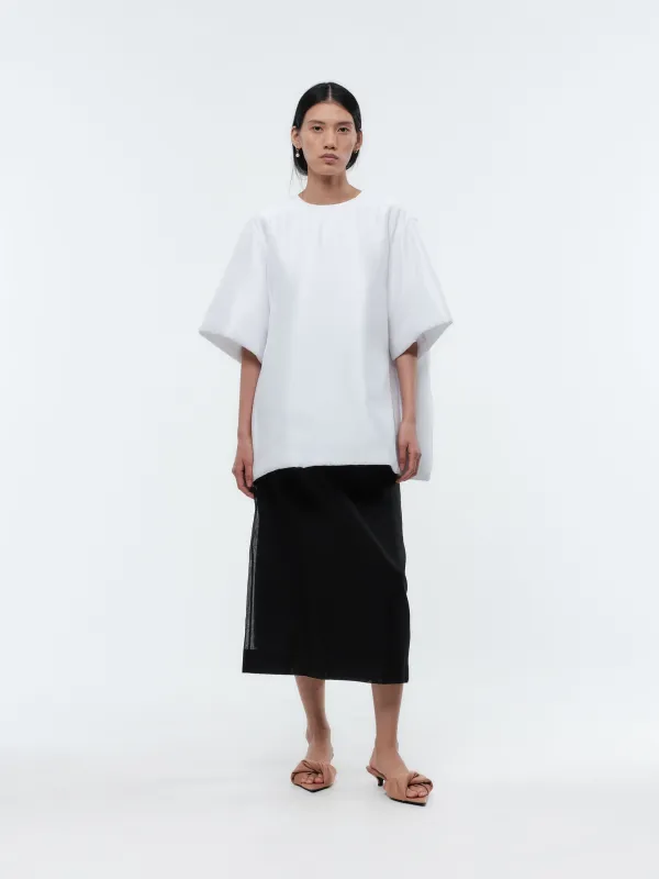 Blouse manches courtes ouatinée en soie technique sold by Carven