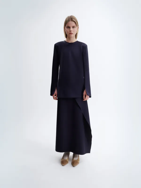 Top manches longues en satin double sold by Carven