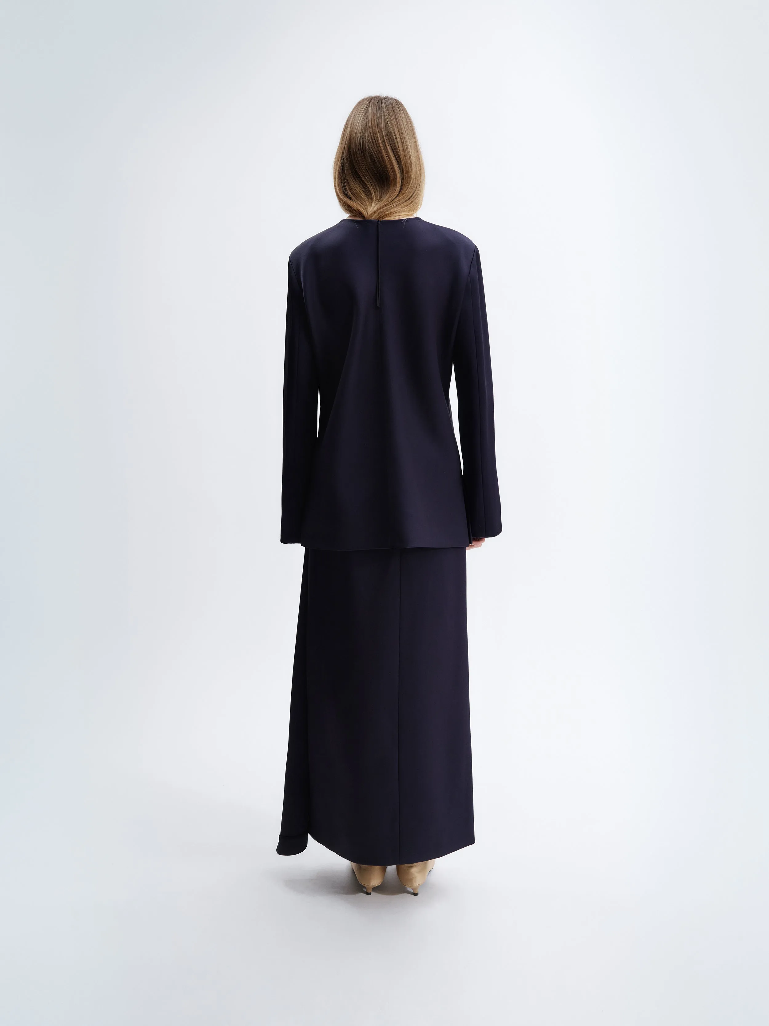 Top manches longues en satin double sold by Carven product image thumbnail 4