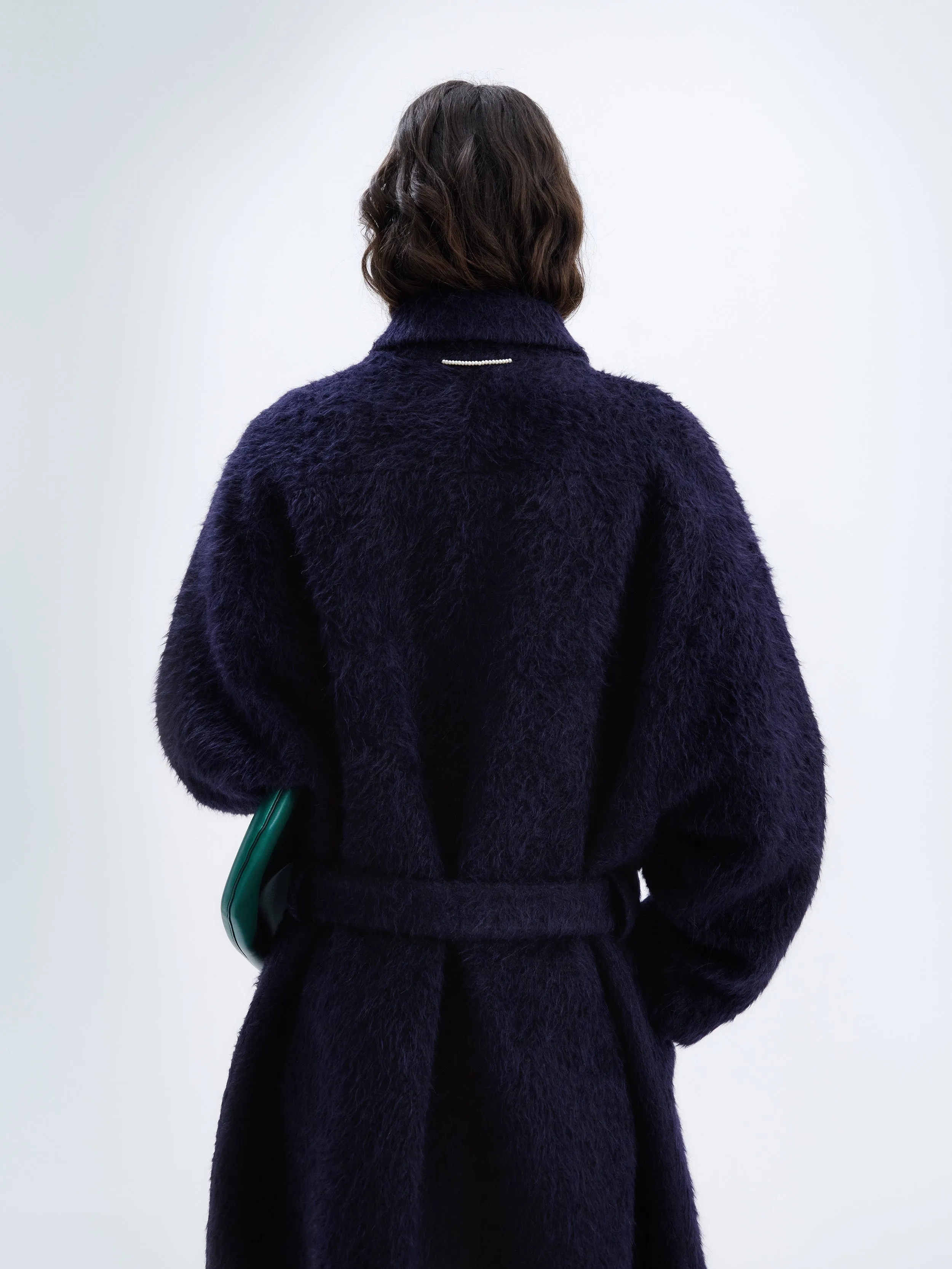 Manteau long ceinturé en alpaga et laine sold by Carven product image thumbnail 2