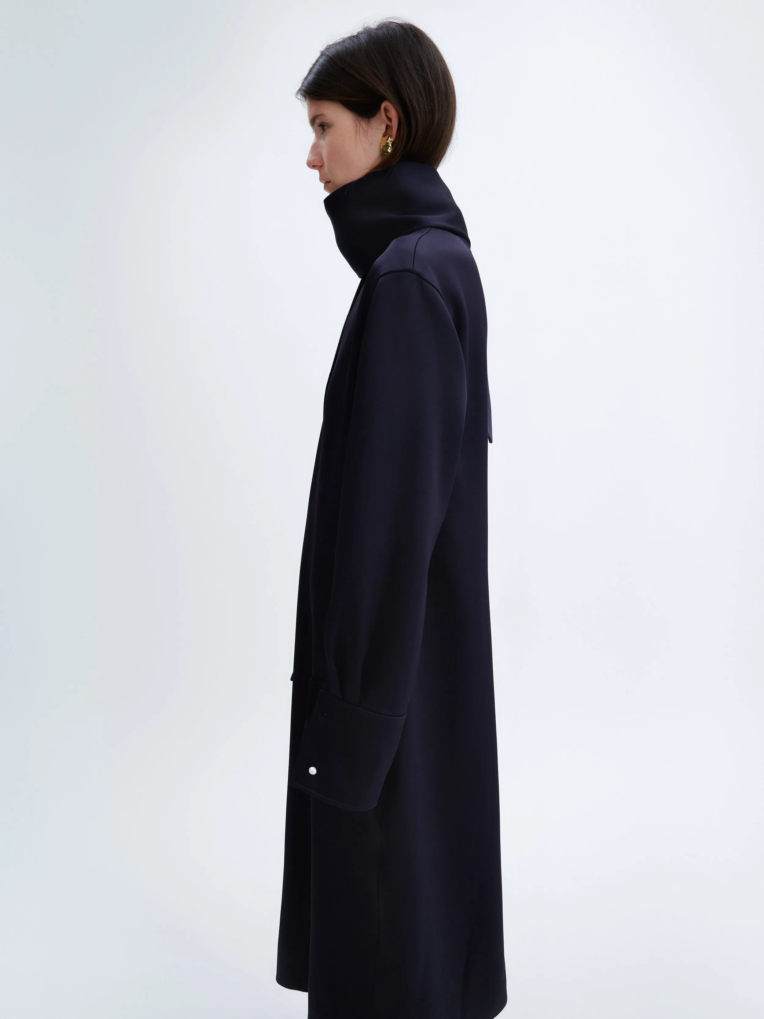 Robe col foulard en satin double sold by Carven product image thumbnail 3