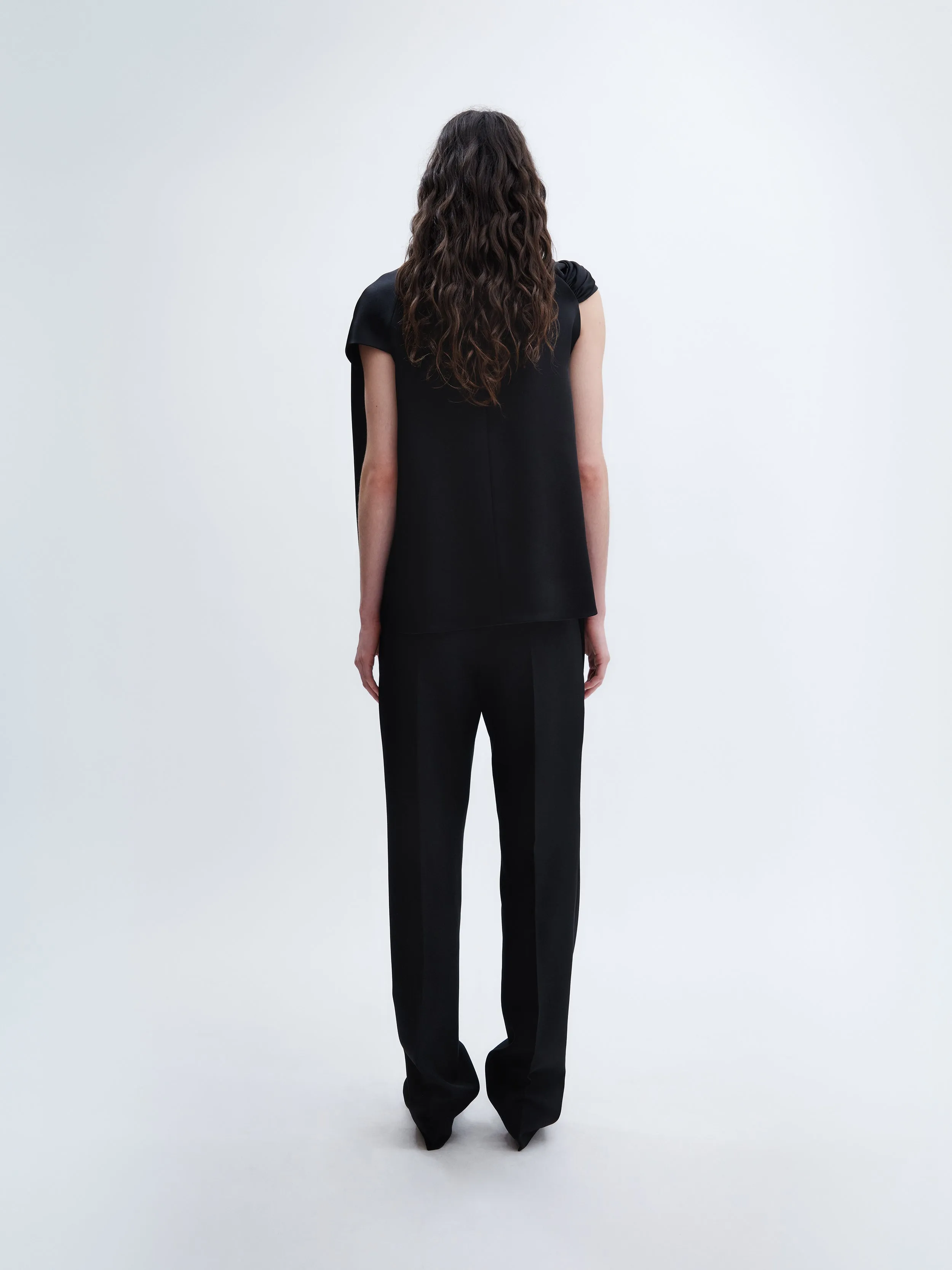 Top à col torsadé en satin double sold by Carven product image thumbnail 3