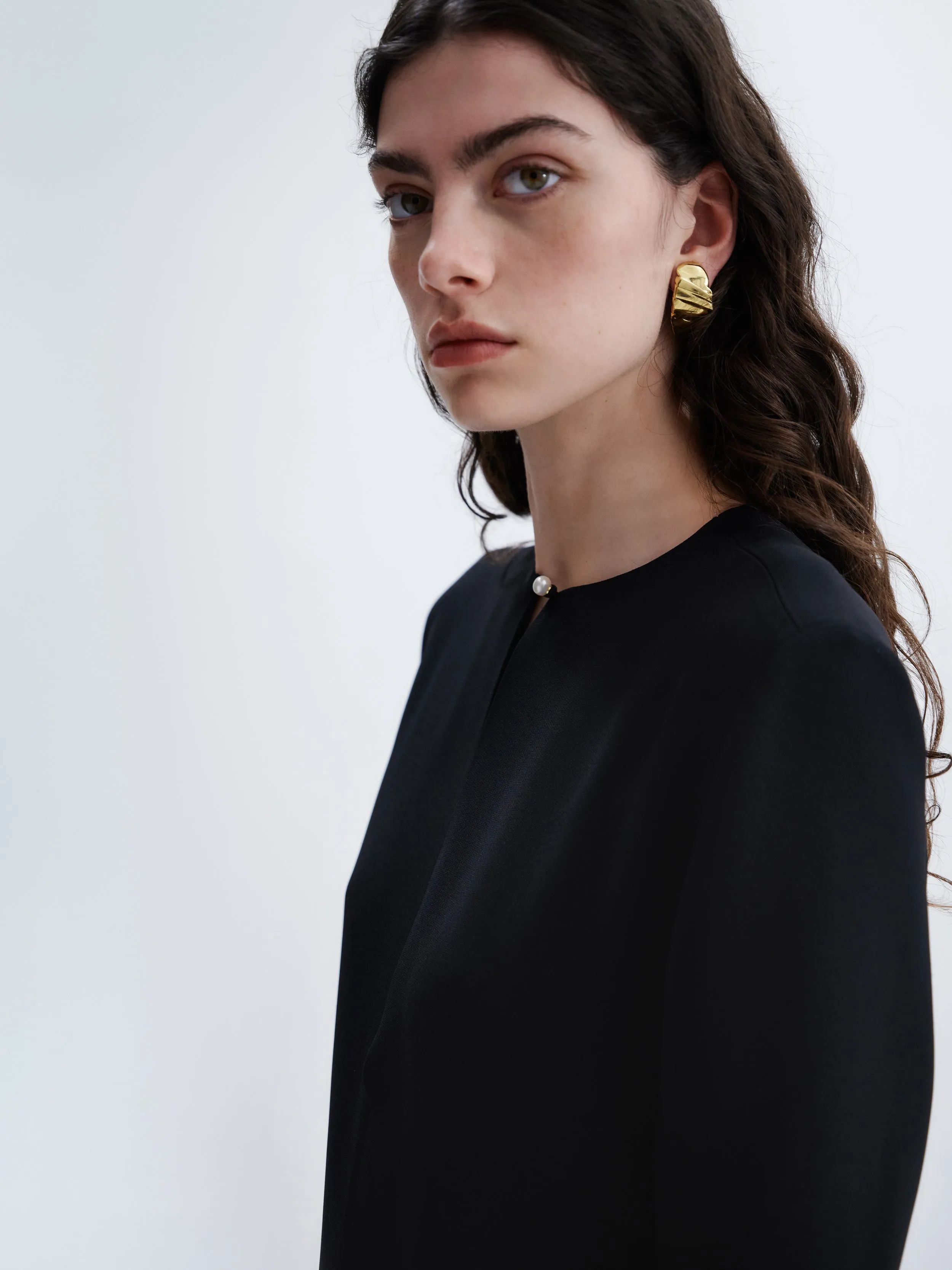 Robe asymétrique en cady sold by Carven product image thumbnail 4