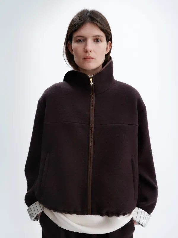 Blouson zippé en laine made by Carven