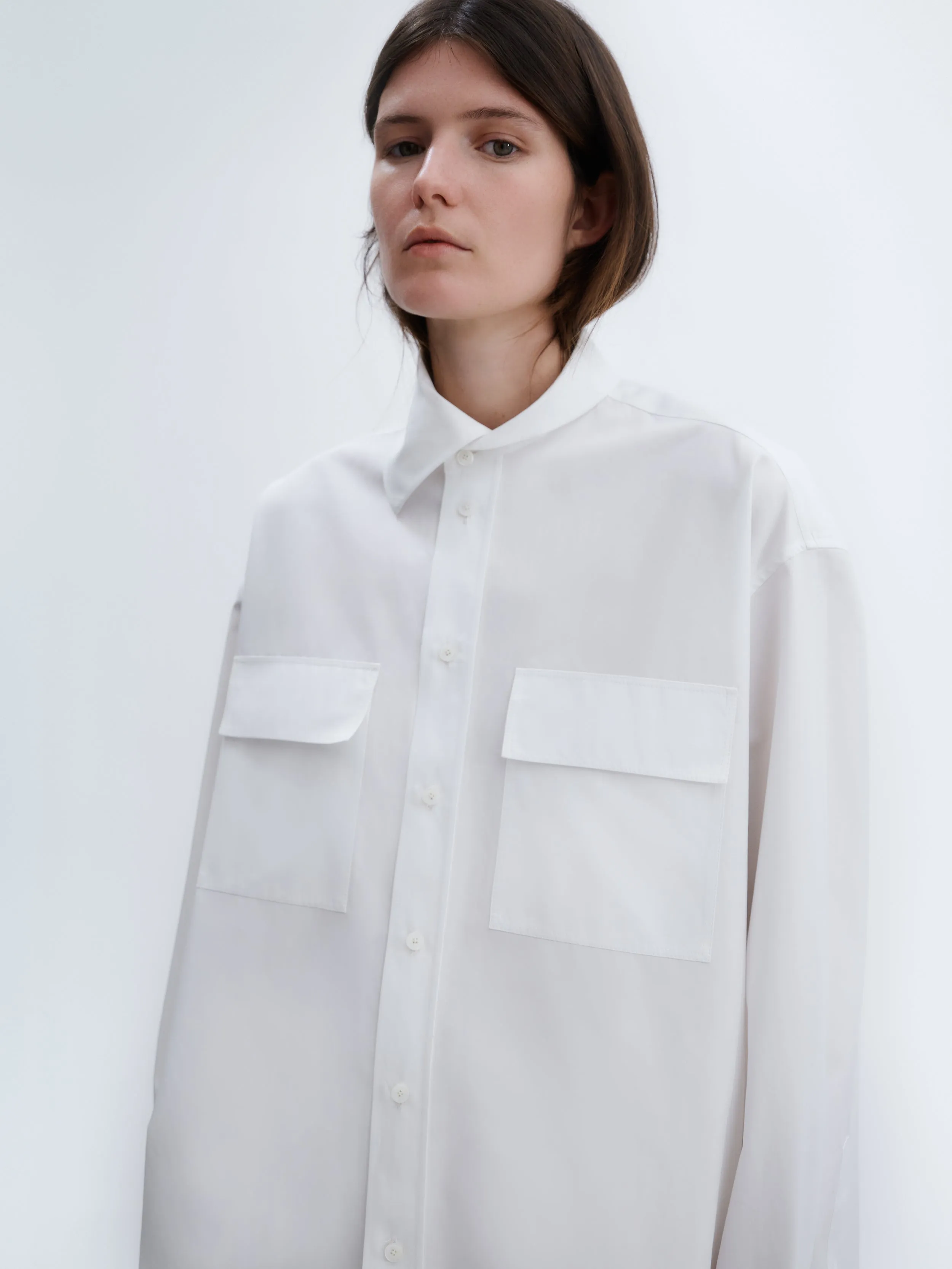 Chemise poches plaquées en popeline de coton sold by Carven product image thumbnail 4