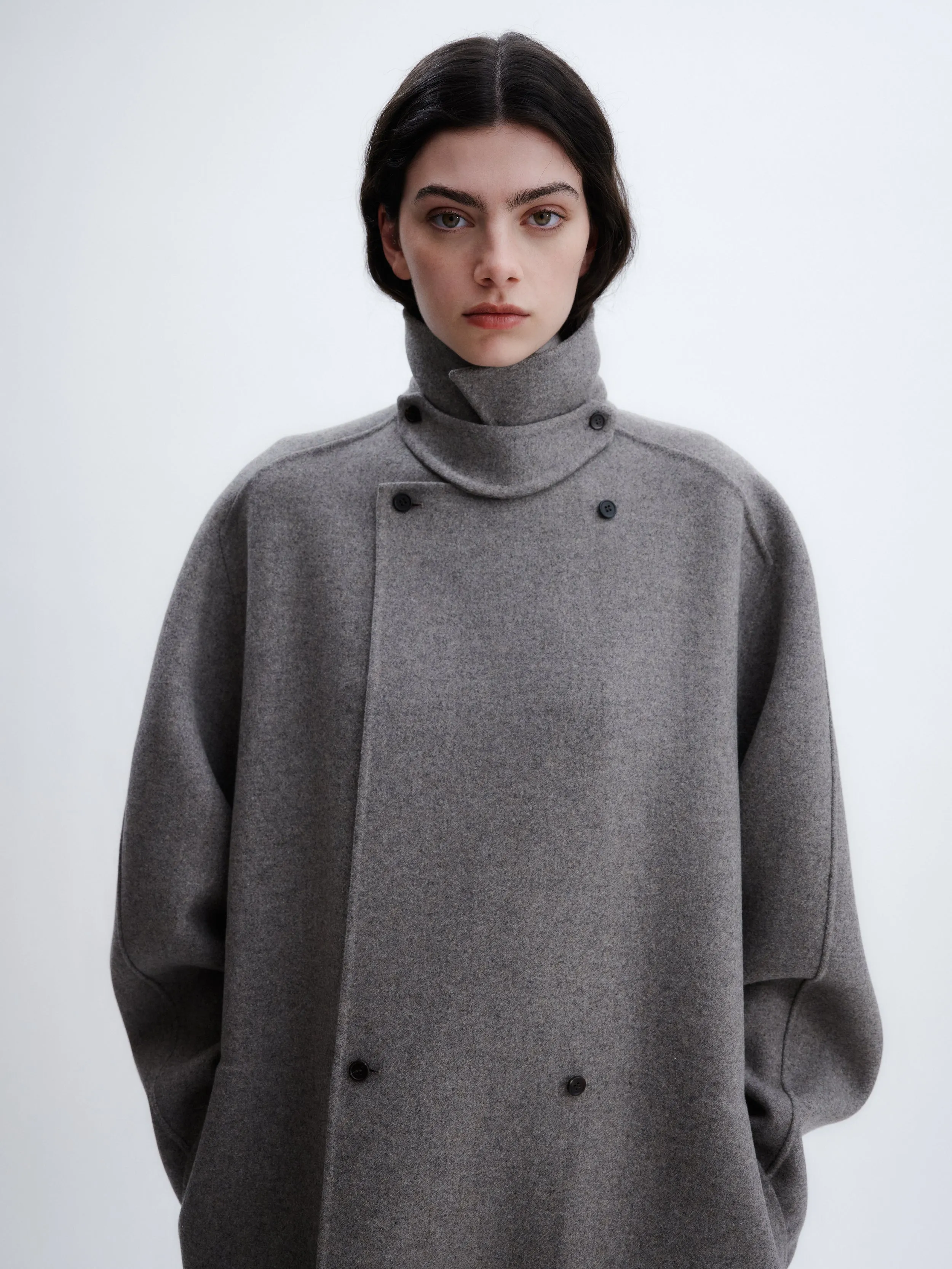 Manteau ceinturé en laine double face sold by Carven product image thumbnail 5