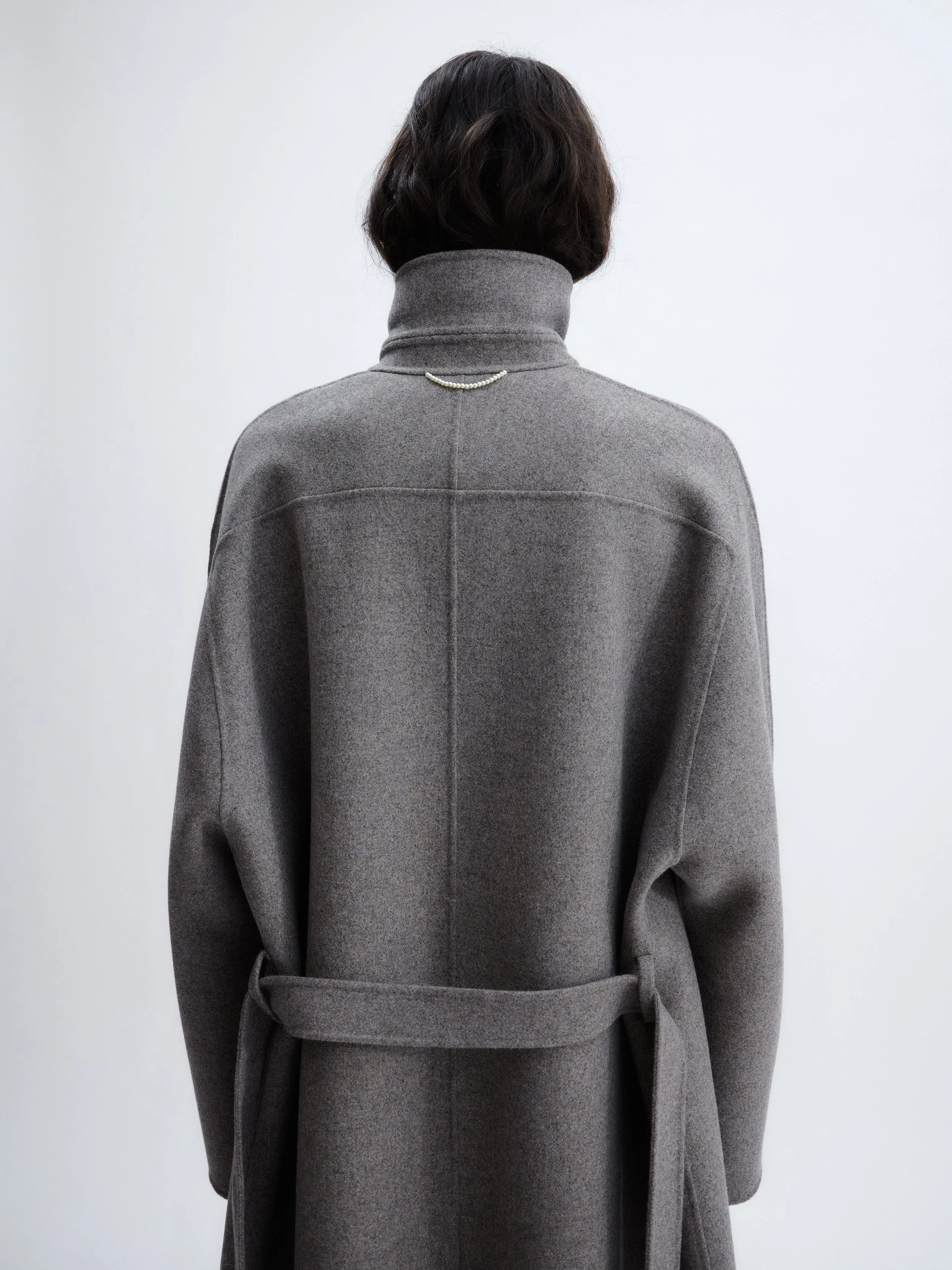 Manteau ceinturé en laine double face sold by Carven product image thumbnail 2