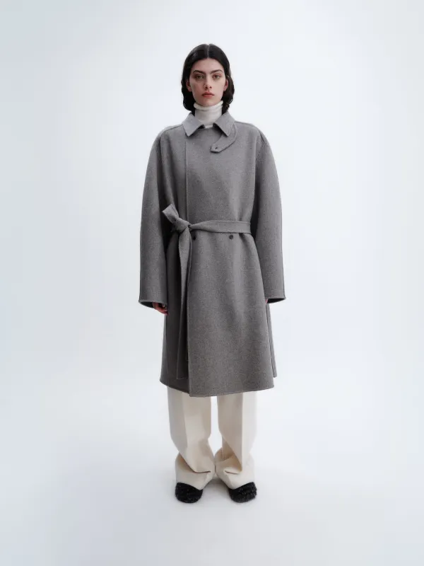 Manteau ceinturé en laine double face sold by Carven