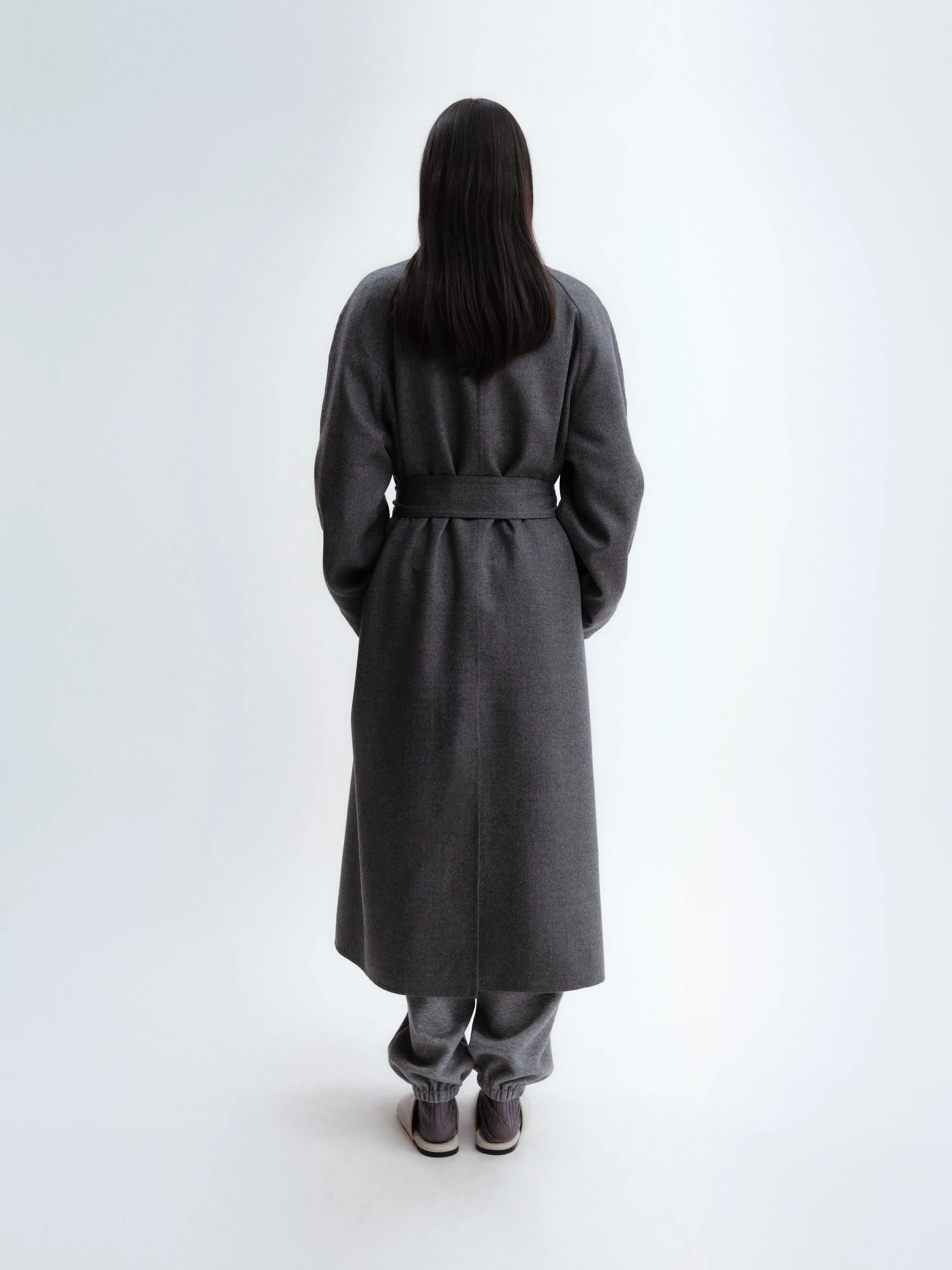 Manteau ceinture rubans en laine légère double face sold by Carven product image thumbnail 4