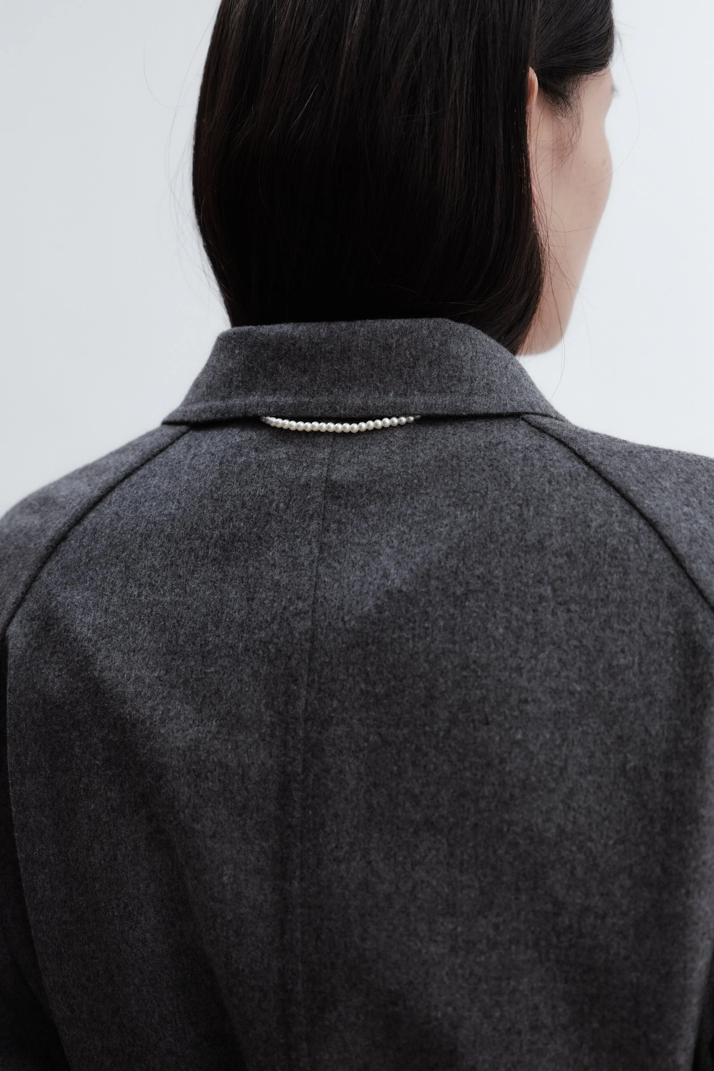 Manteau ceinture rubans en laine légère double face sold by Carven product image thumbnail 2