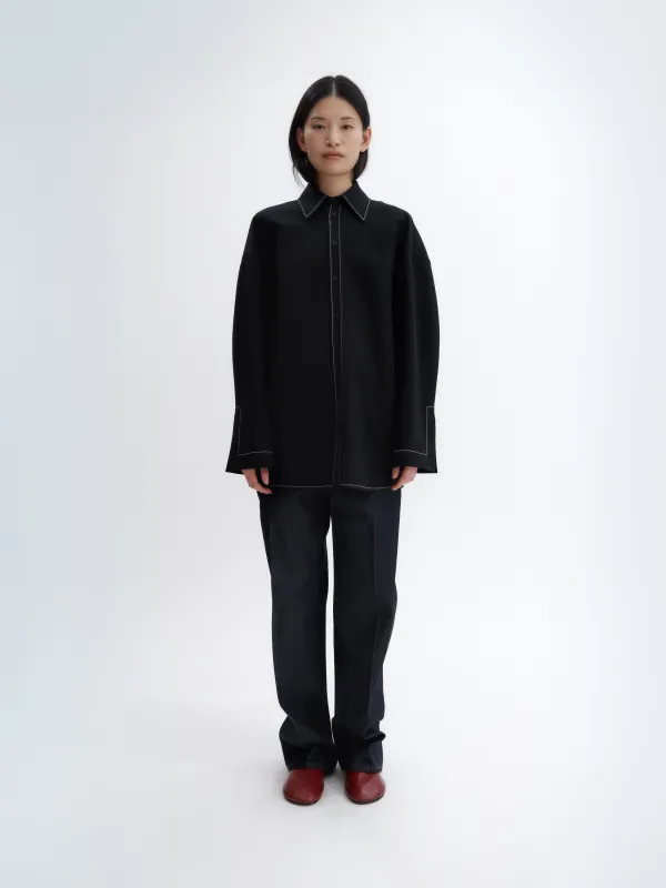 Surchemise en laine double face sold by Carven