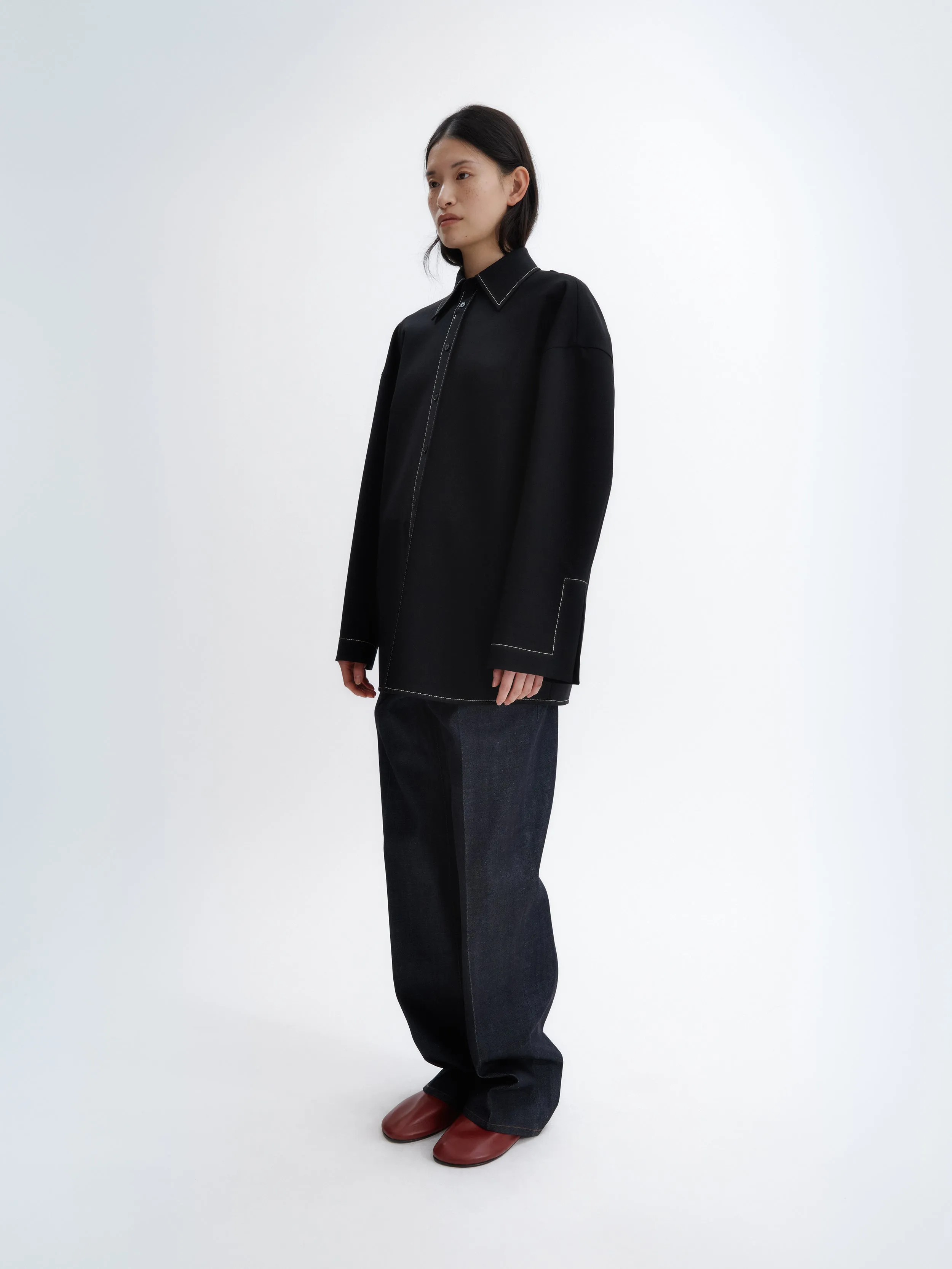 Surchemise en laine double face sold by Carven product image thumbnail 3