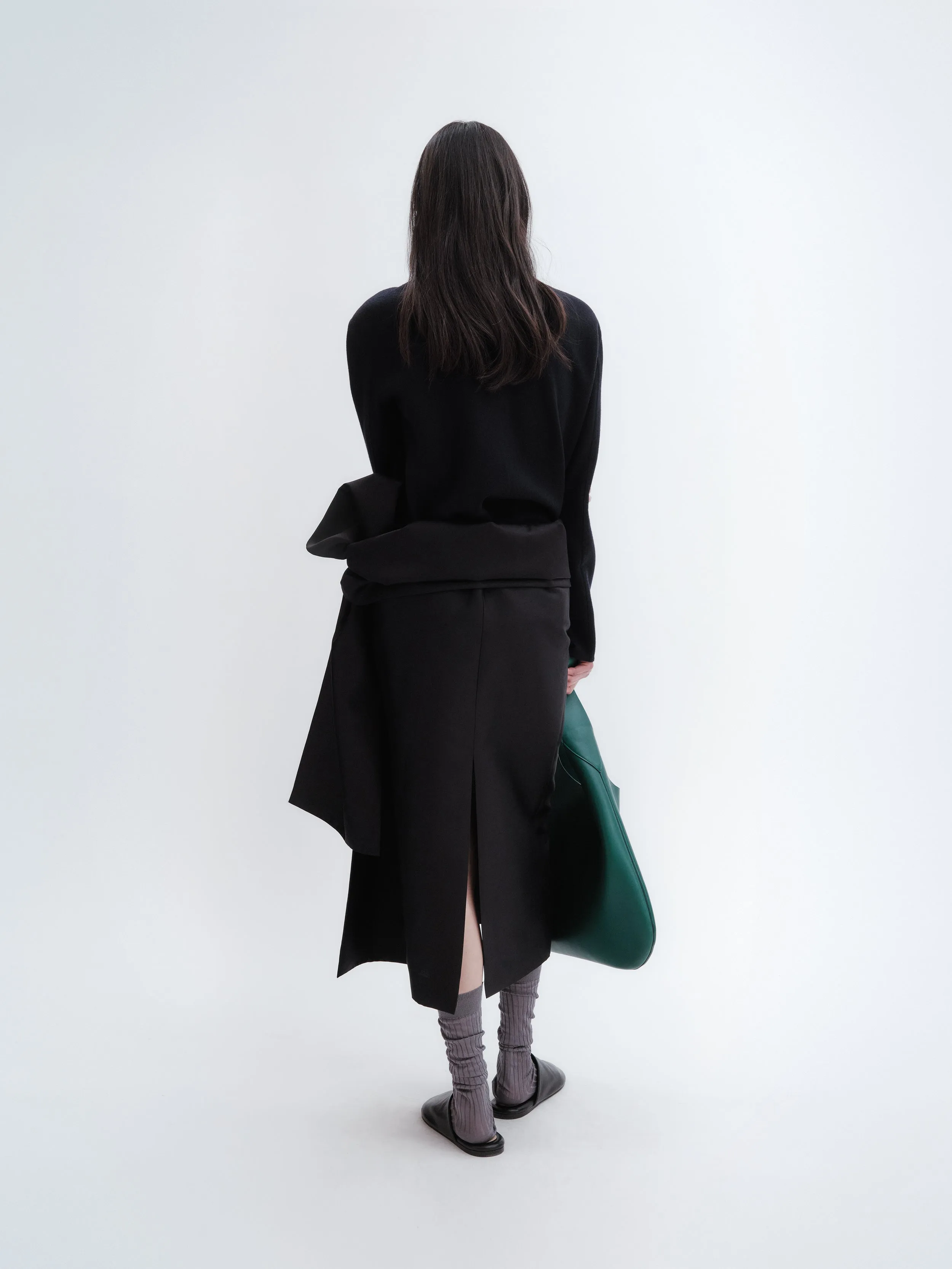 Top manches longues en laine légère double face sold by Carven product image thumbnail 3