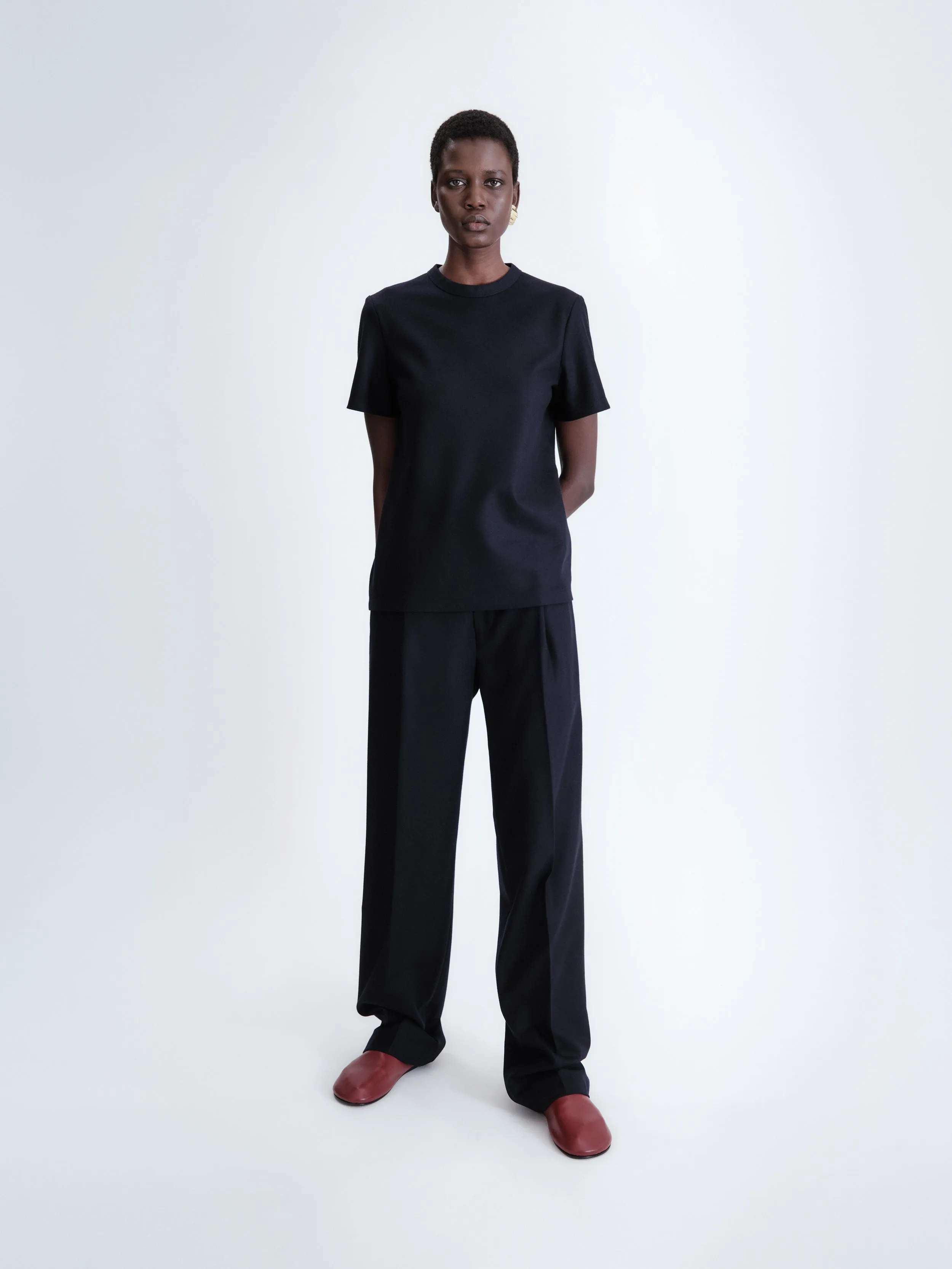 T-shirt ajusté en flanelle sold by Carven product image thumbnail 2