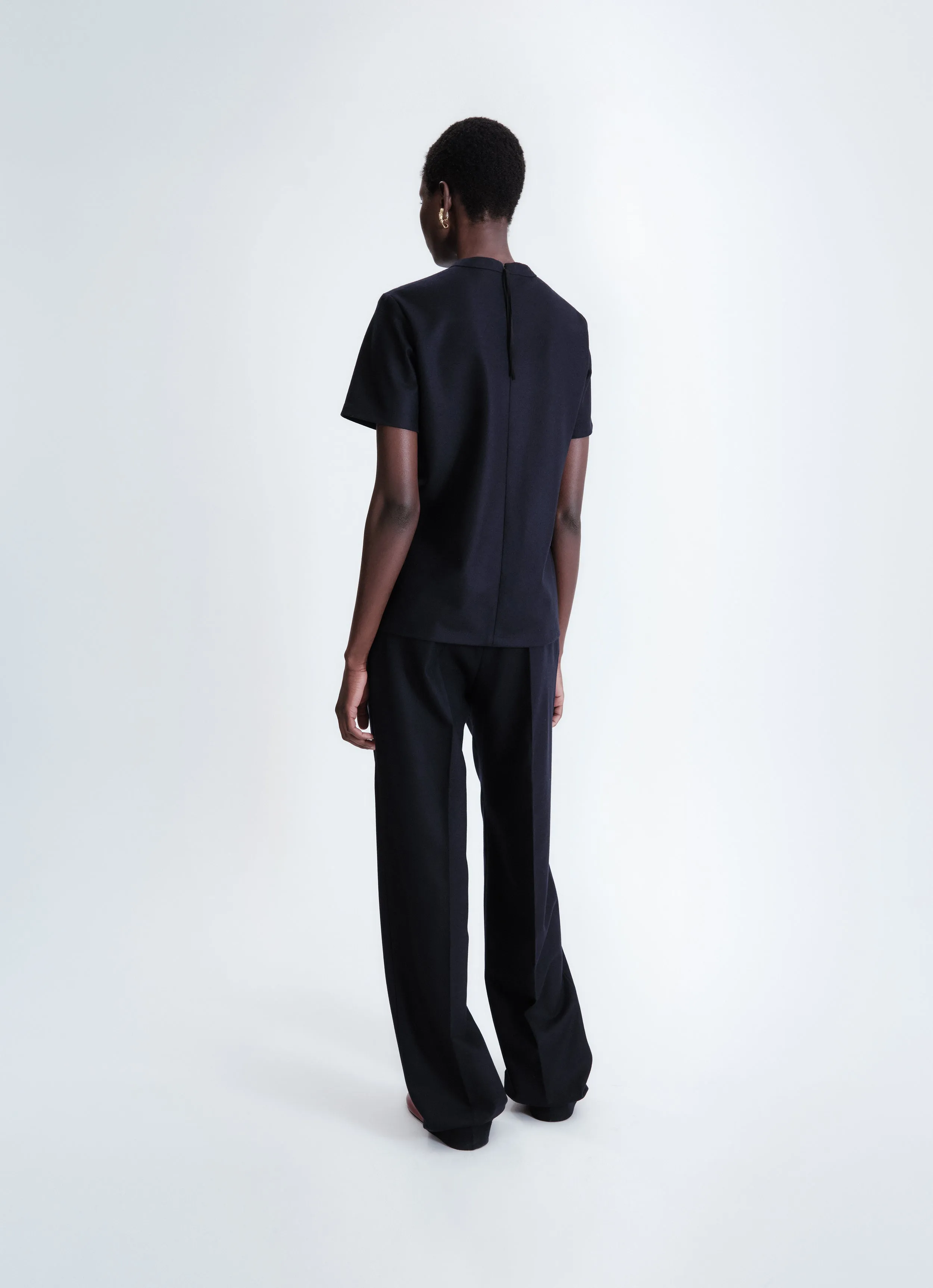 T-shirt ajusté en flanelle sold by Carven product image thumbnail 3