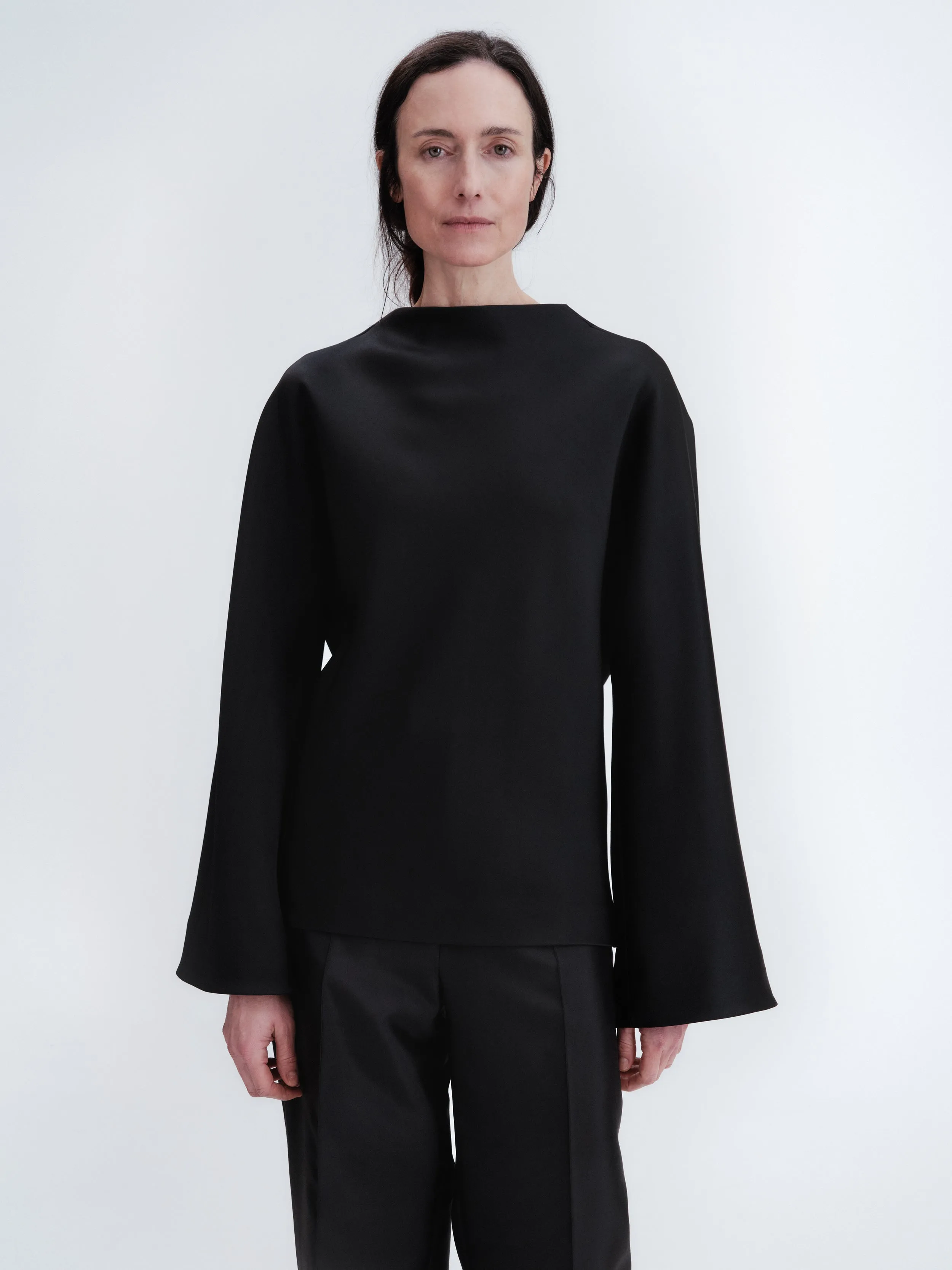 Top dos drapé en satin double sold by Carven product image thumbnail 3