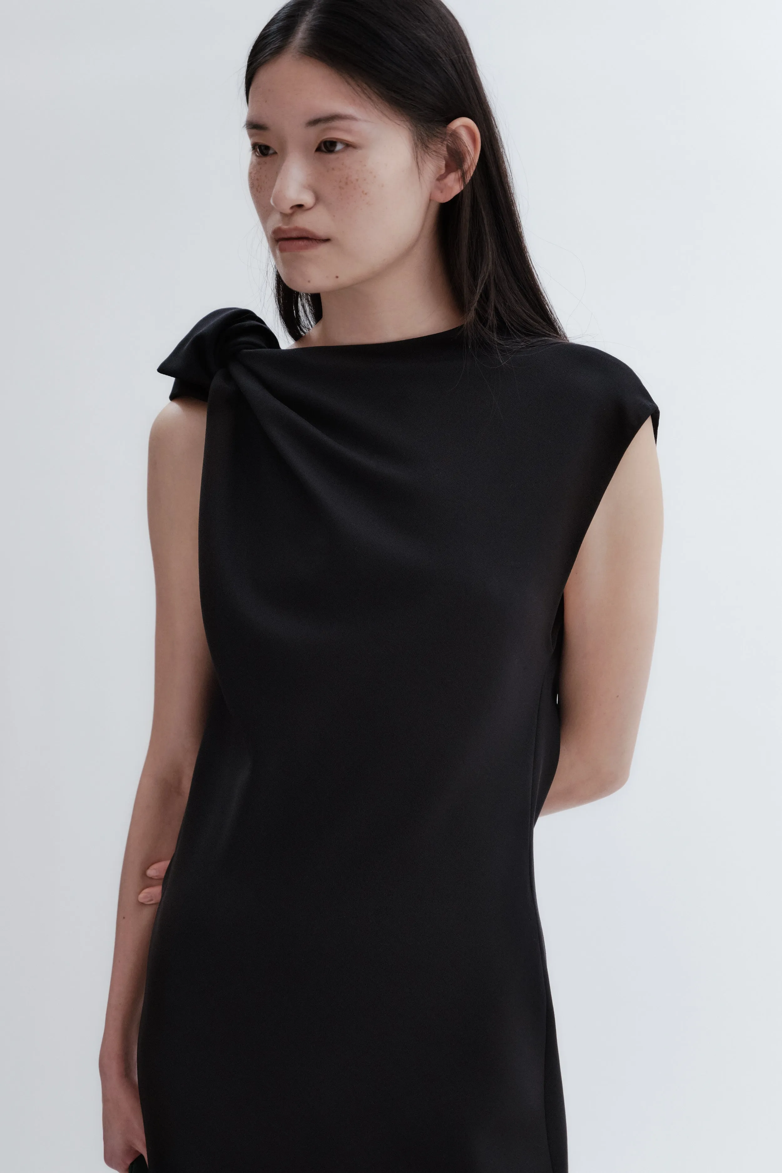 Robe à nœud en grain de poudre sold by Carven product image thumbnail 4