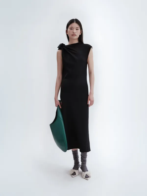 Robe à nœud en grain de poudre made by Carven