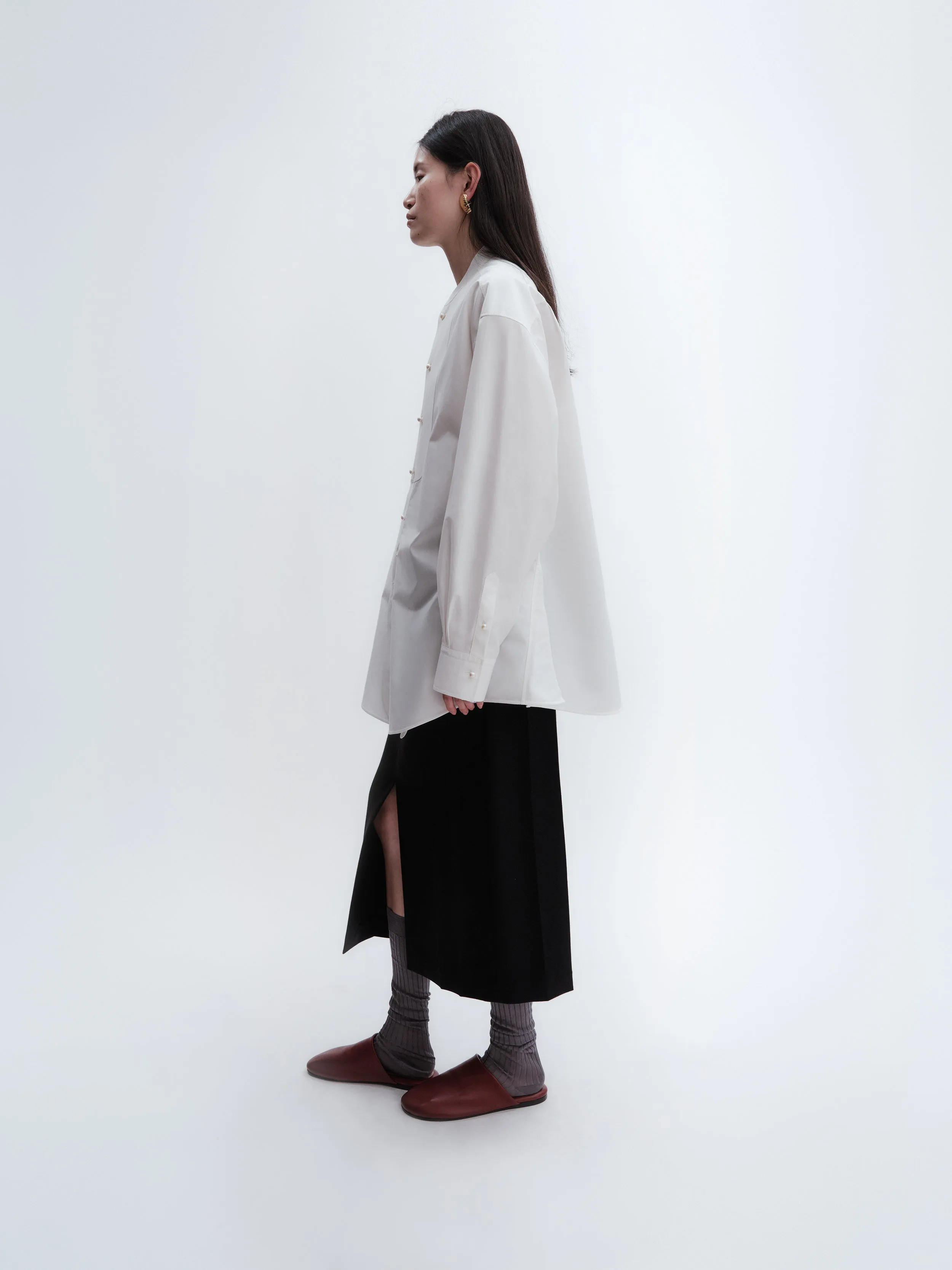 Chemise smoking en popeline de coton sold by Carven product image thumbnail 4