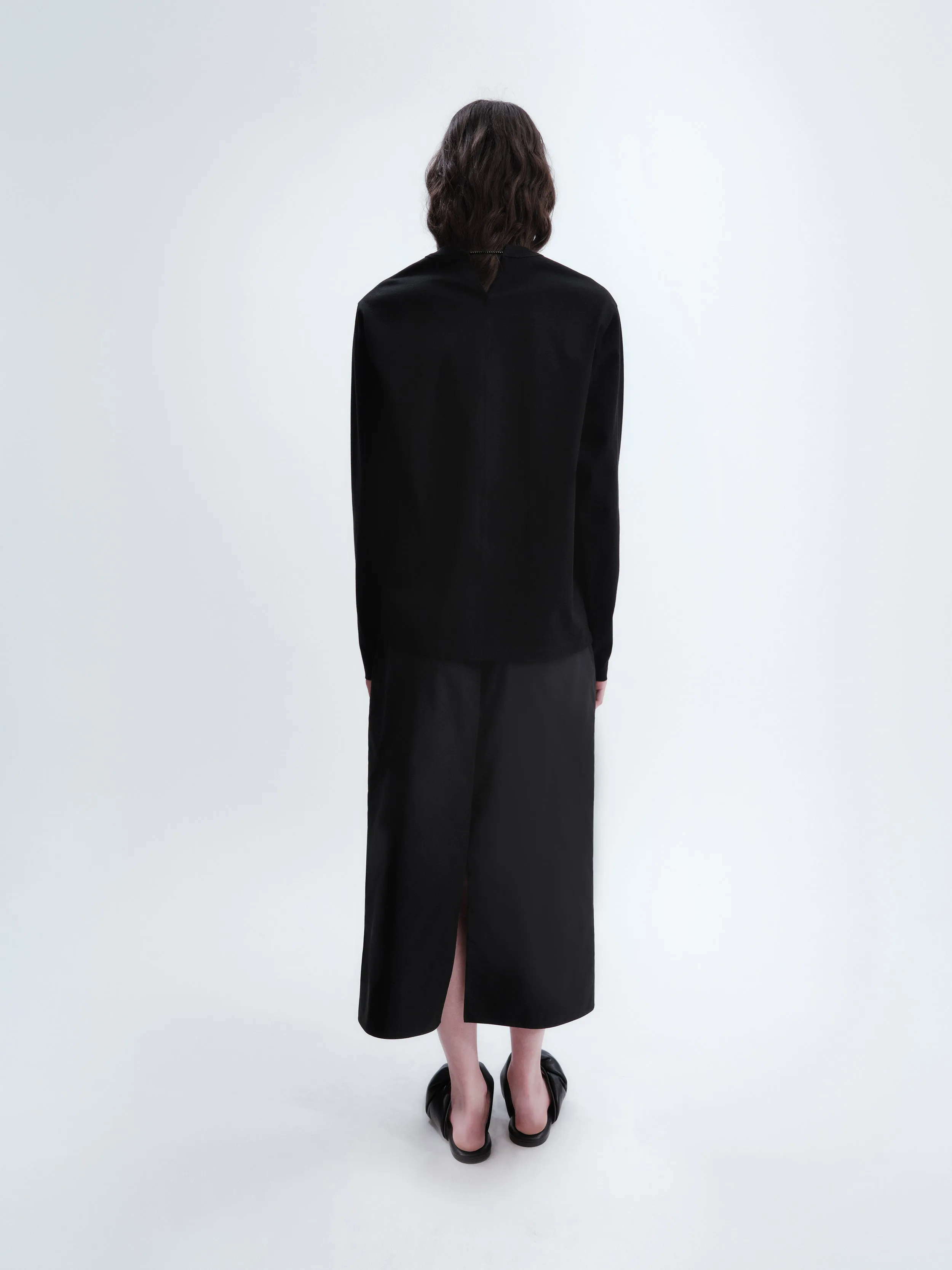 T-shirt manches longues détail perlé en jersey de coton sold by Carven product image thumbnail 2