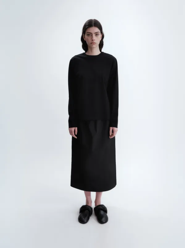 T-shirt manches longues détail perlé en jersey de coton sold by Carven