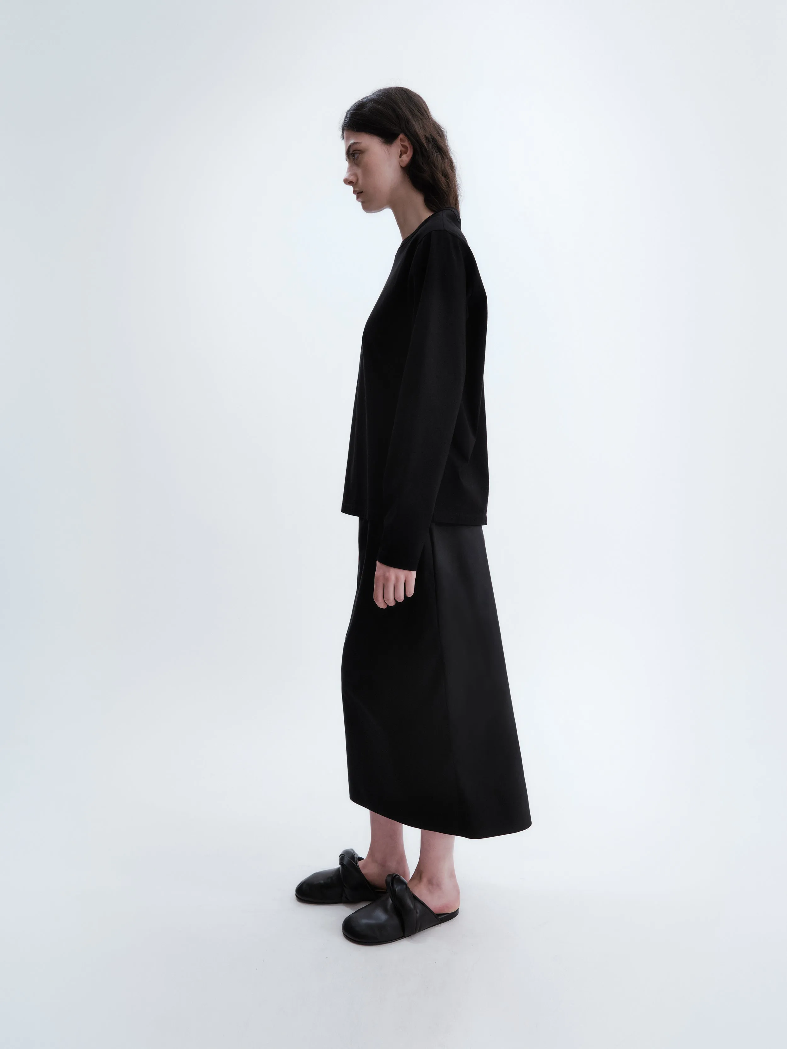 T-shirt manches longues détail perlé en jersey de coton sold by Carven product image thumbnail 4