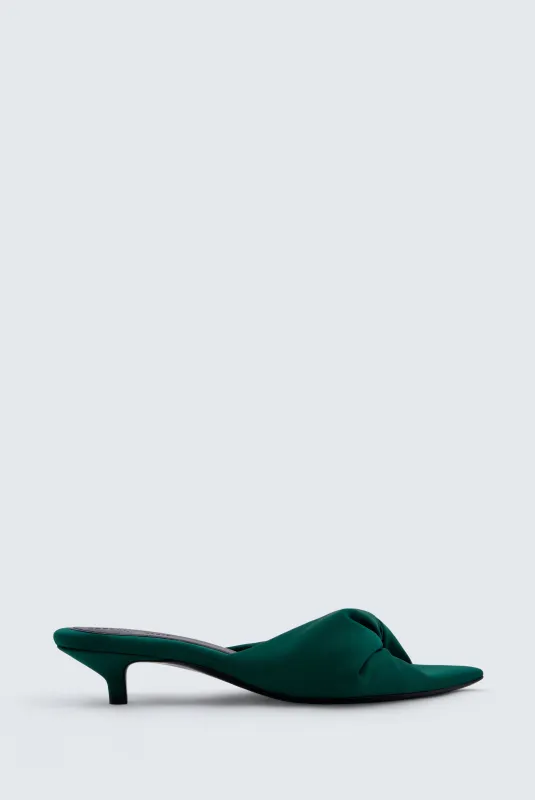 Mule Coupole nouée en satin made by Carven