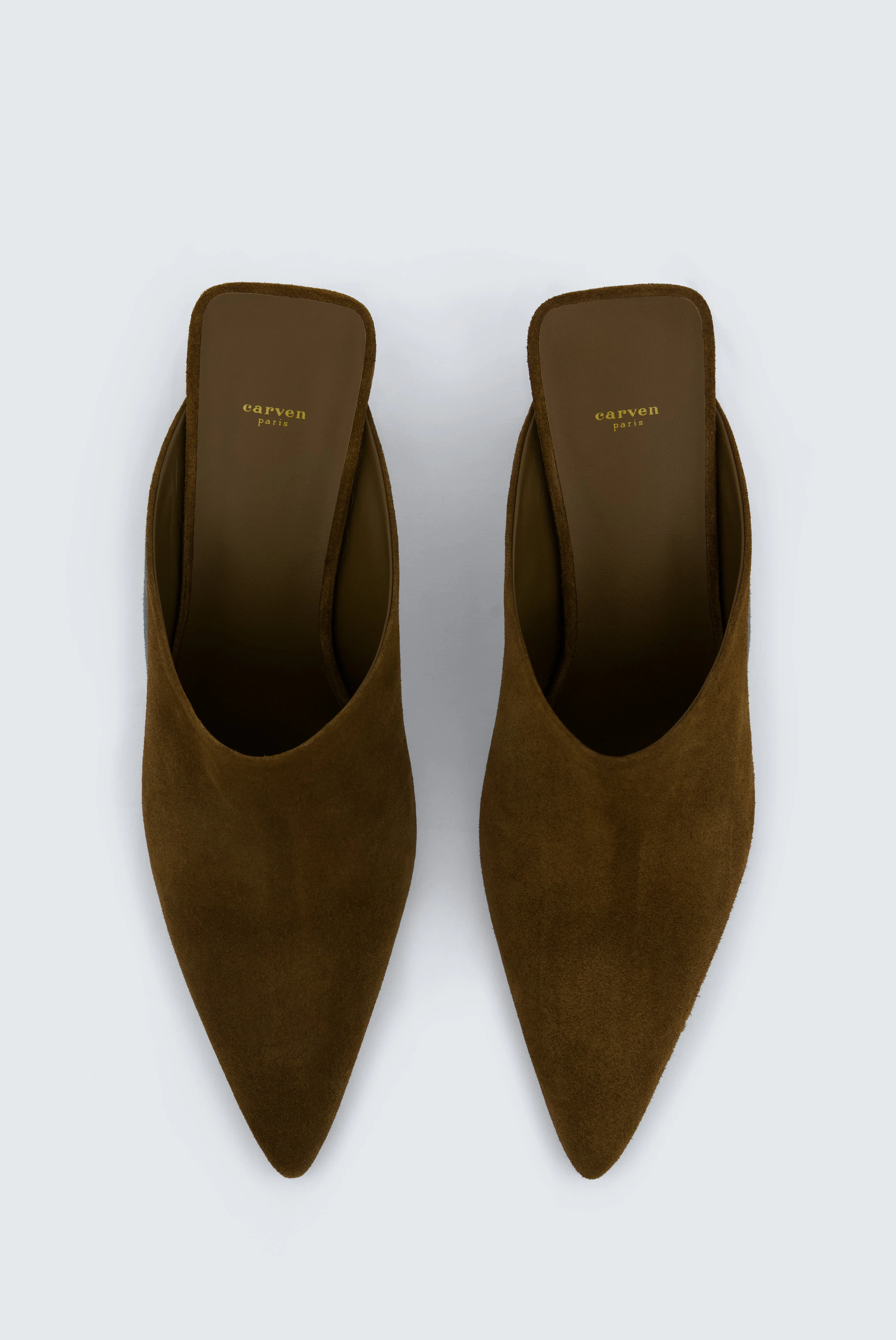 Mule Rivoli en cuir velours sold by Carven product image thumbnail 2