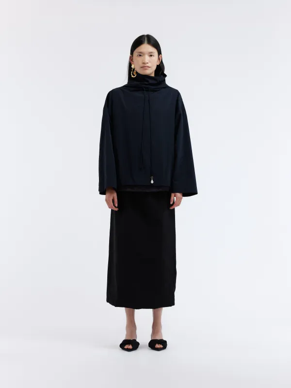 Blouse manches longues en taffetas couture made by Carven
