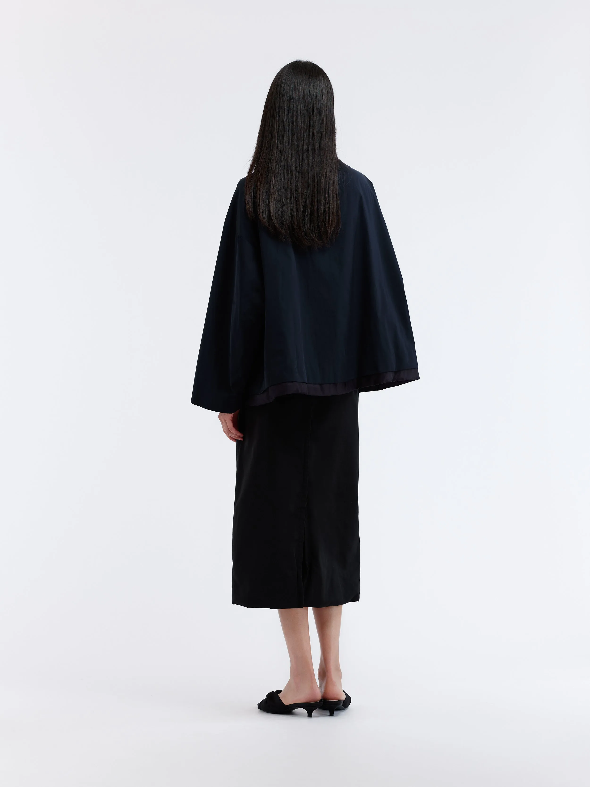 Blouse manches longues en taffetas couture sold by Carven product image thumbnail 3