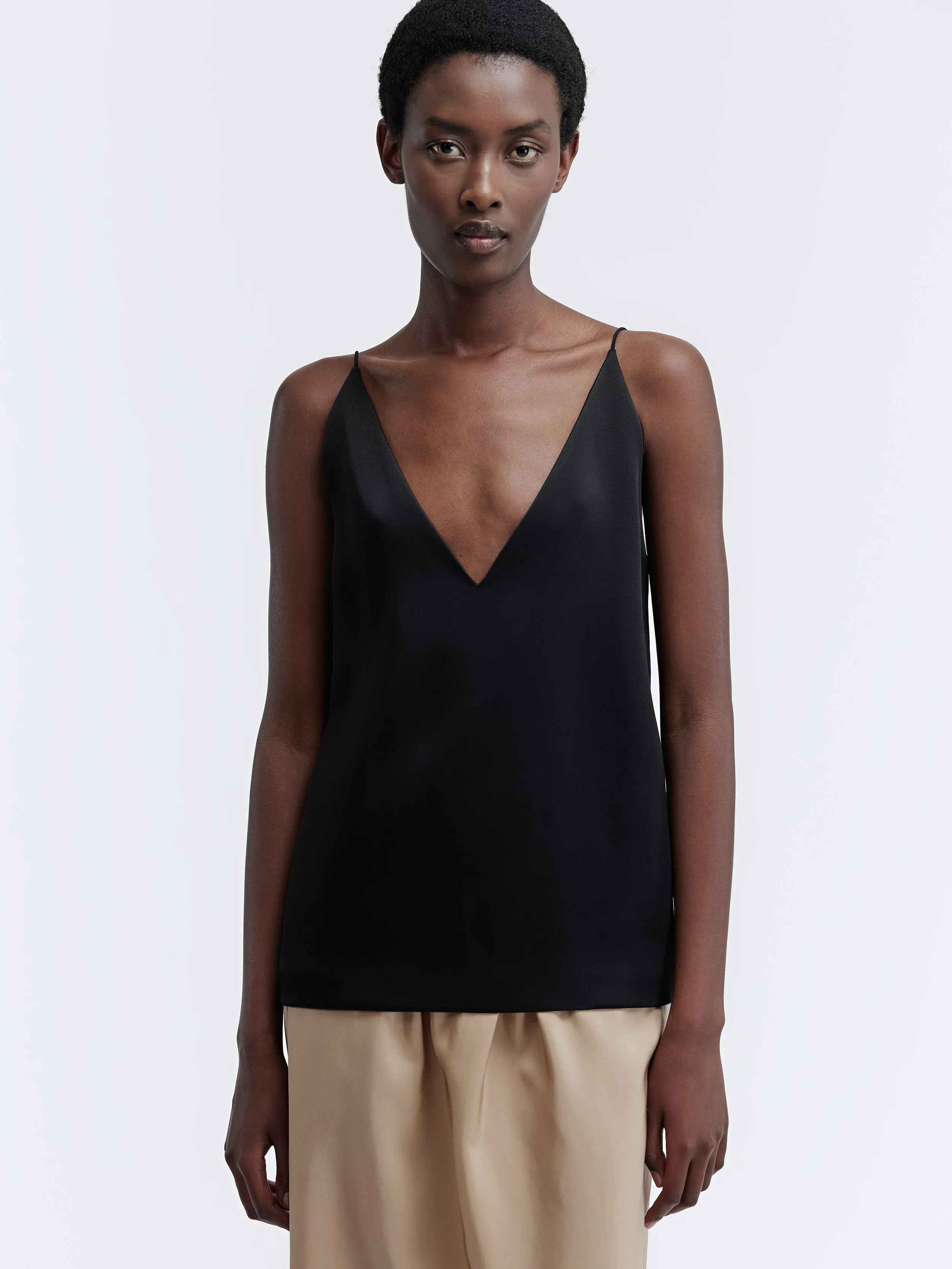 Top à bretelles en satin double sold by Carven product image thumbnail 3