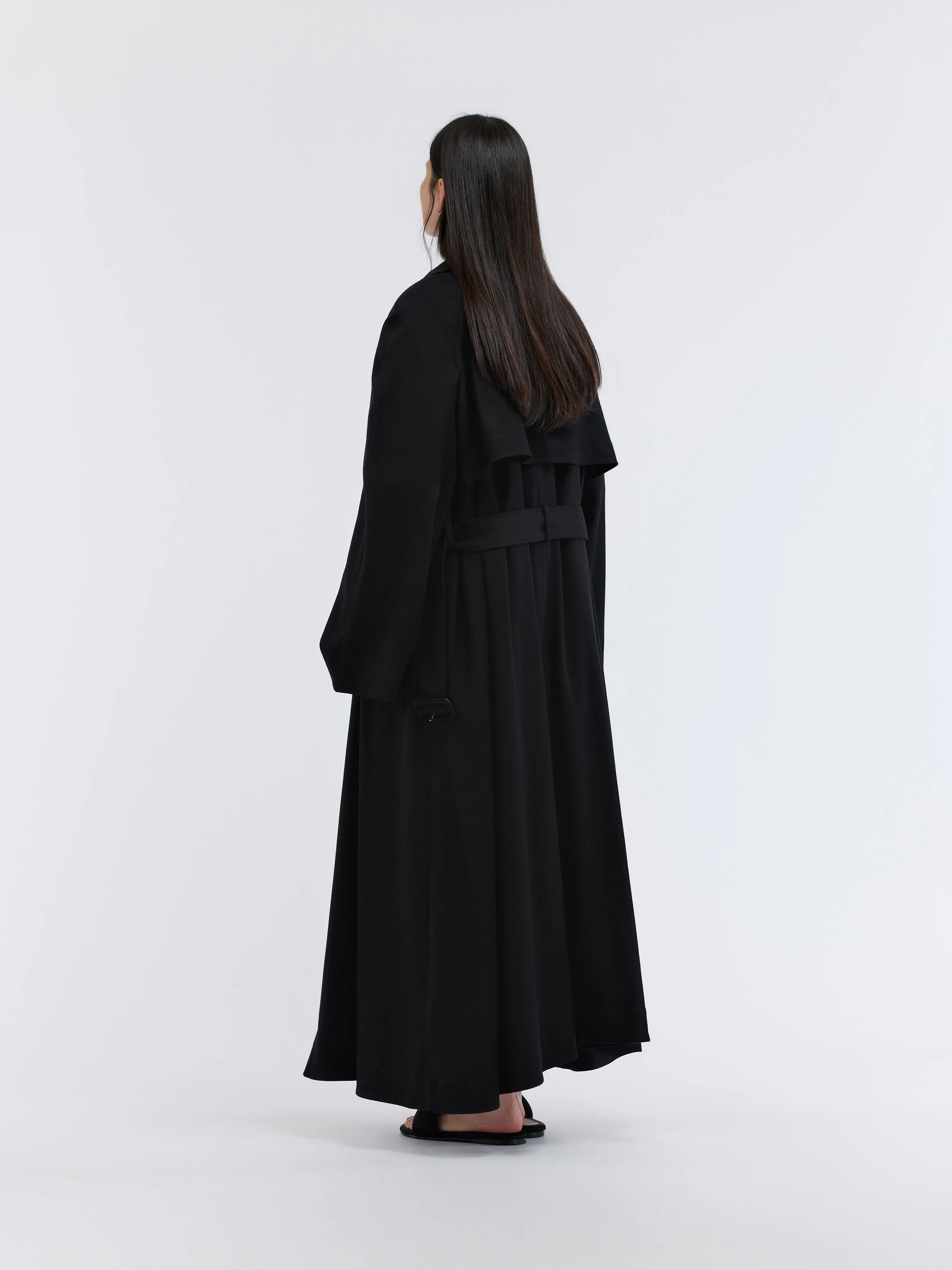 Trench foulard en crêpe de laine sold by Carven product image thumbnail 4