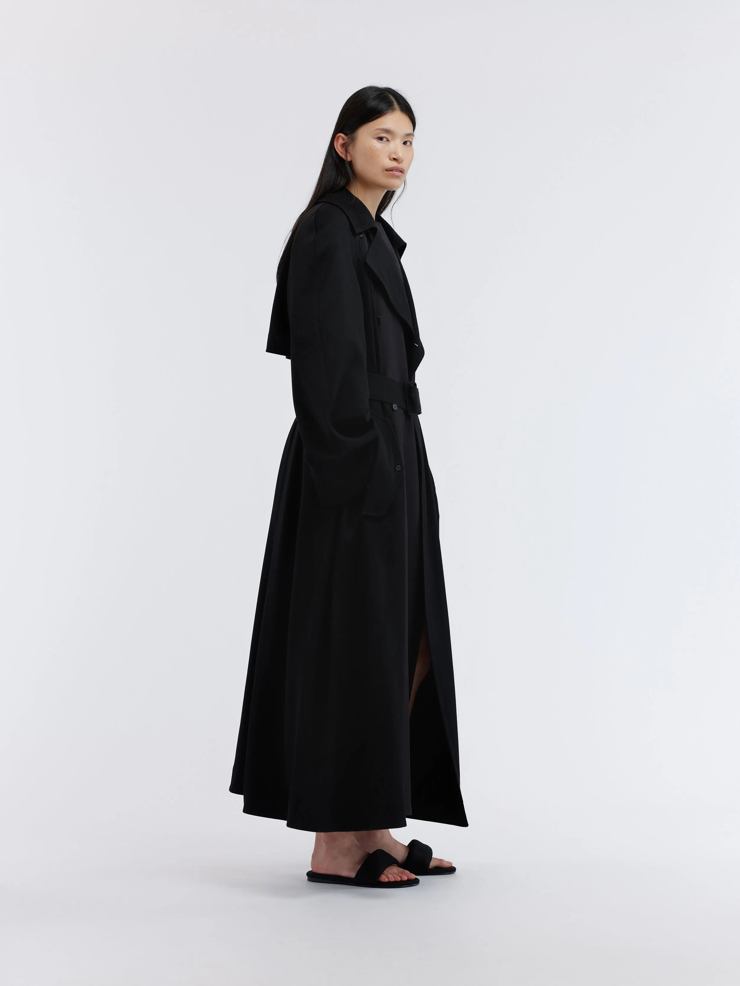 Trench foulard en crêpe de laine sold by Carven product image thumbnail 3