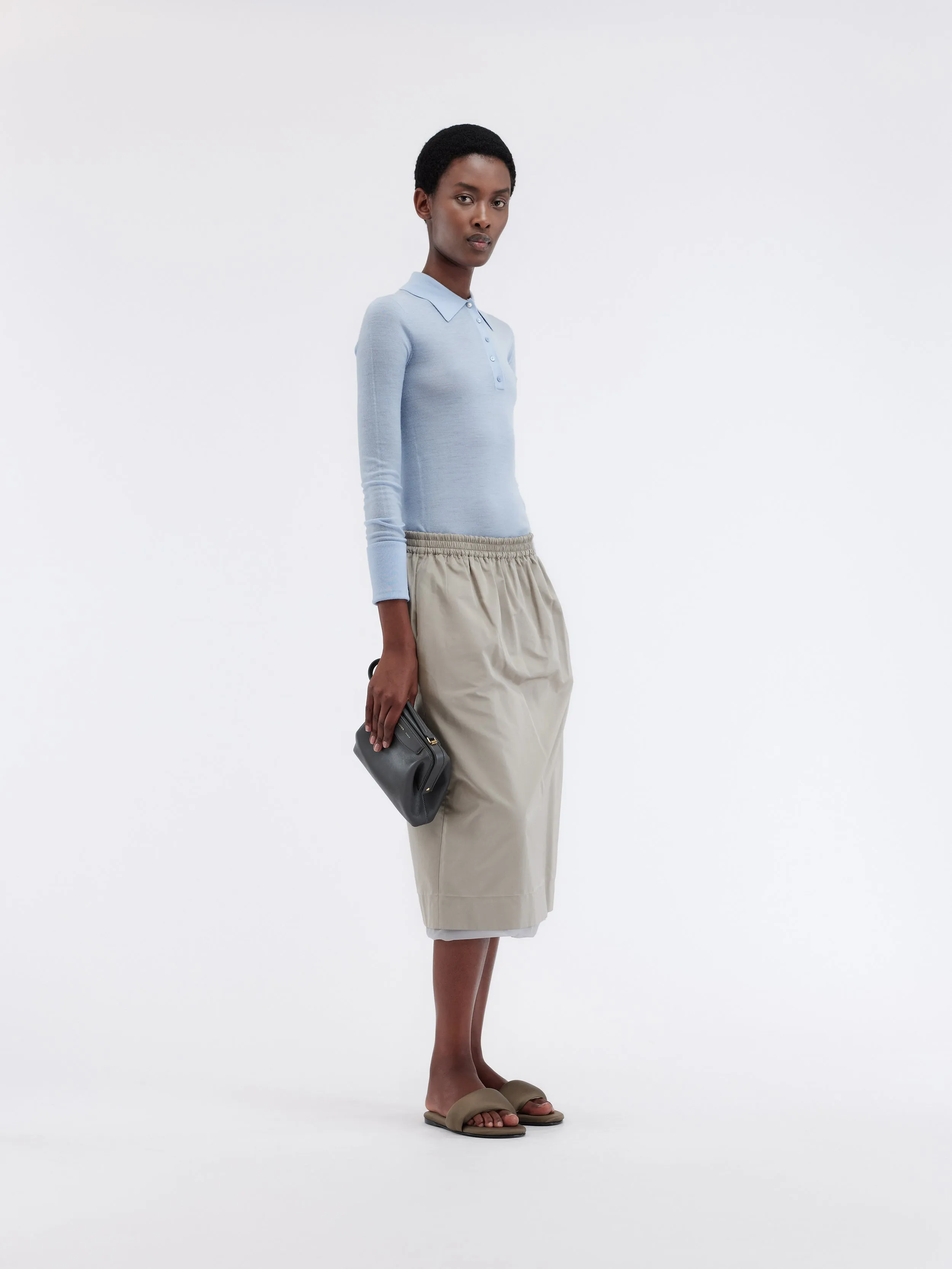 Pull polo en mérinos extra-fin sold by Carven