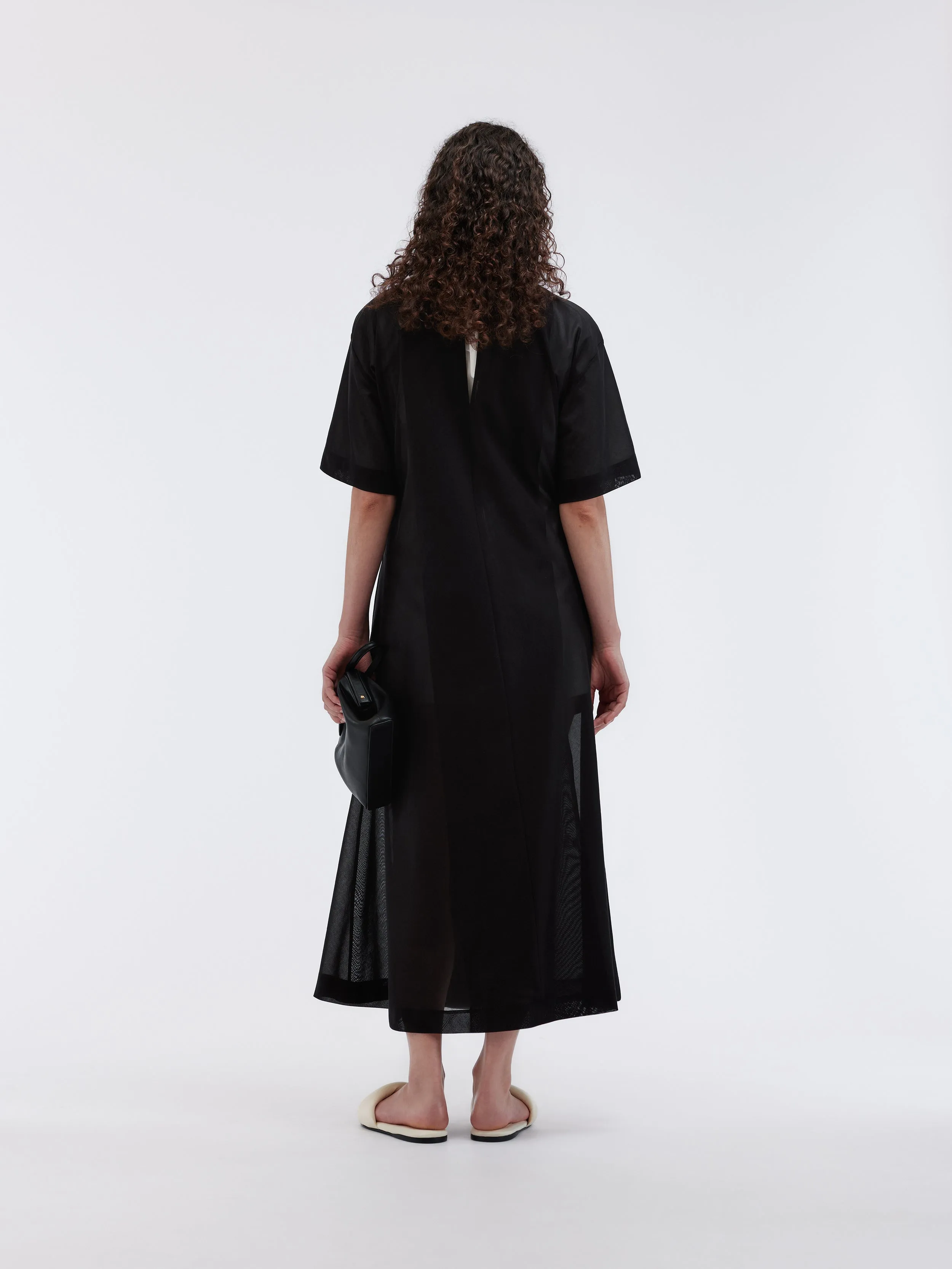 Robe drapée transparente en voile de coton sold by Carven product image thumbnail 5