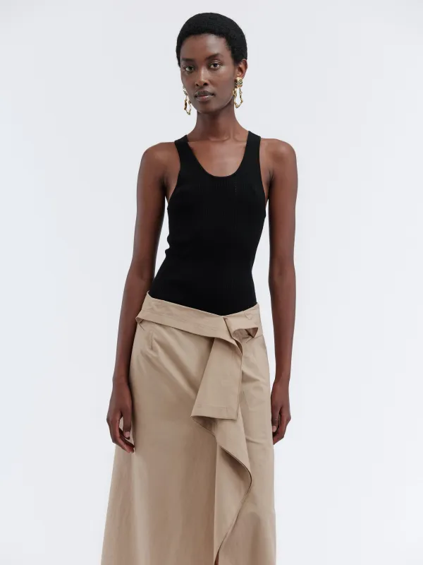 Top débardeur en mérinos côtelé made by Carven