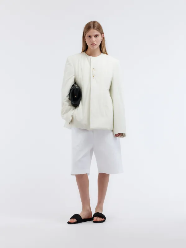 Veste ouatinée en soie habotai made by Carven