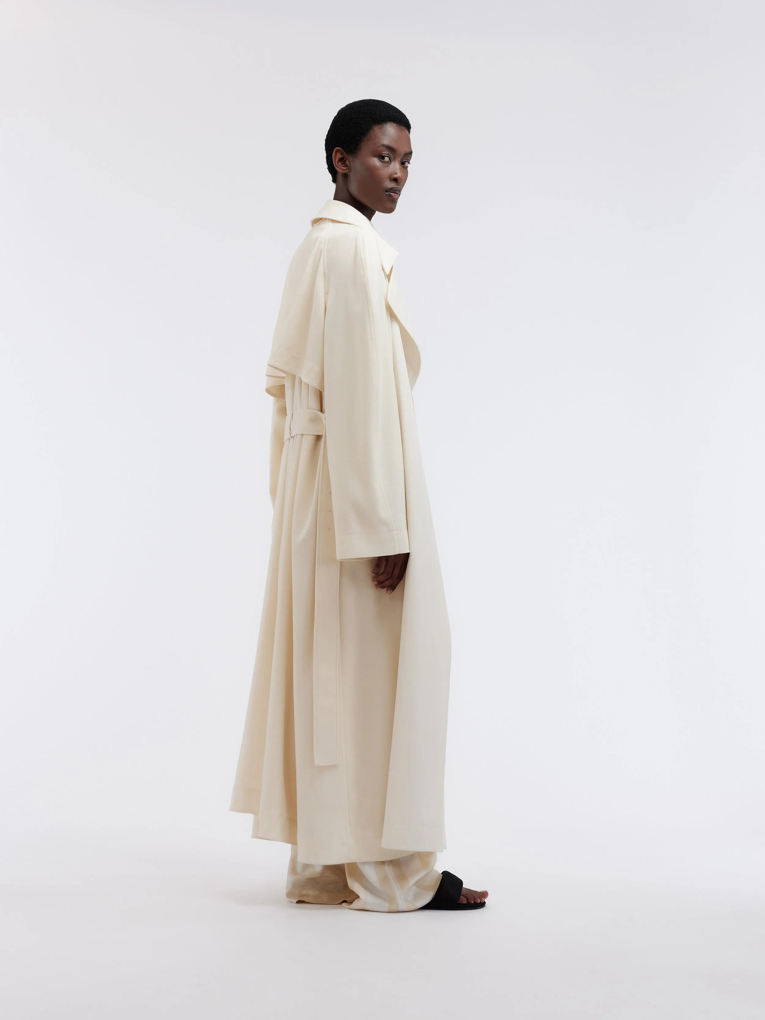 Trench foulard en crêpe de laine sold by Carven product image thumbnail 4