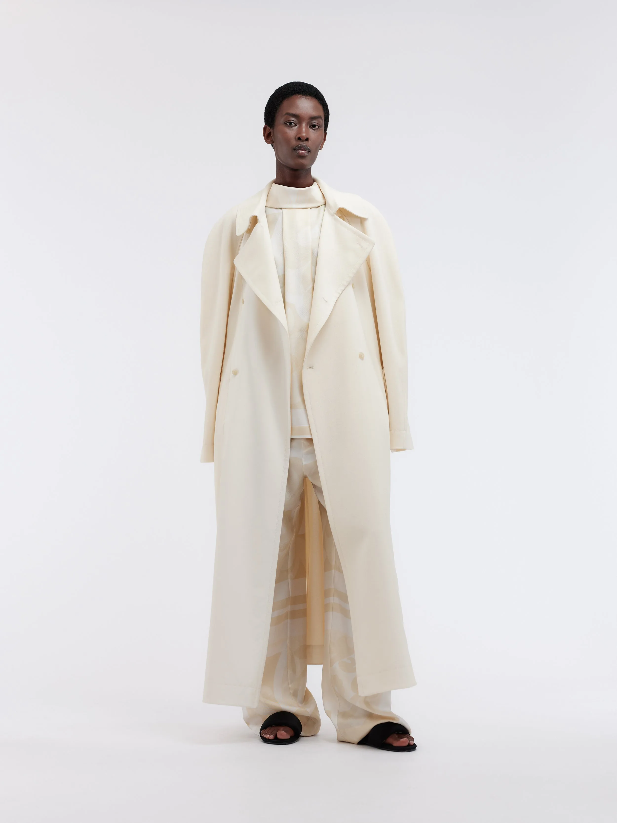 Trench foulard en crêpe de laine sold by Carven product image thumbnail 3