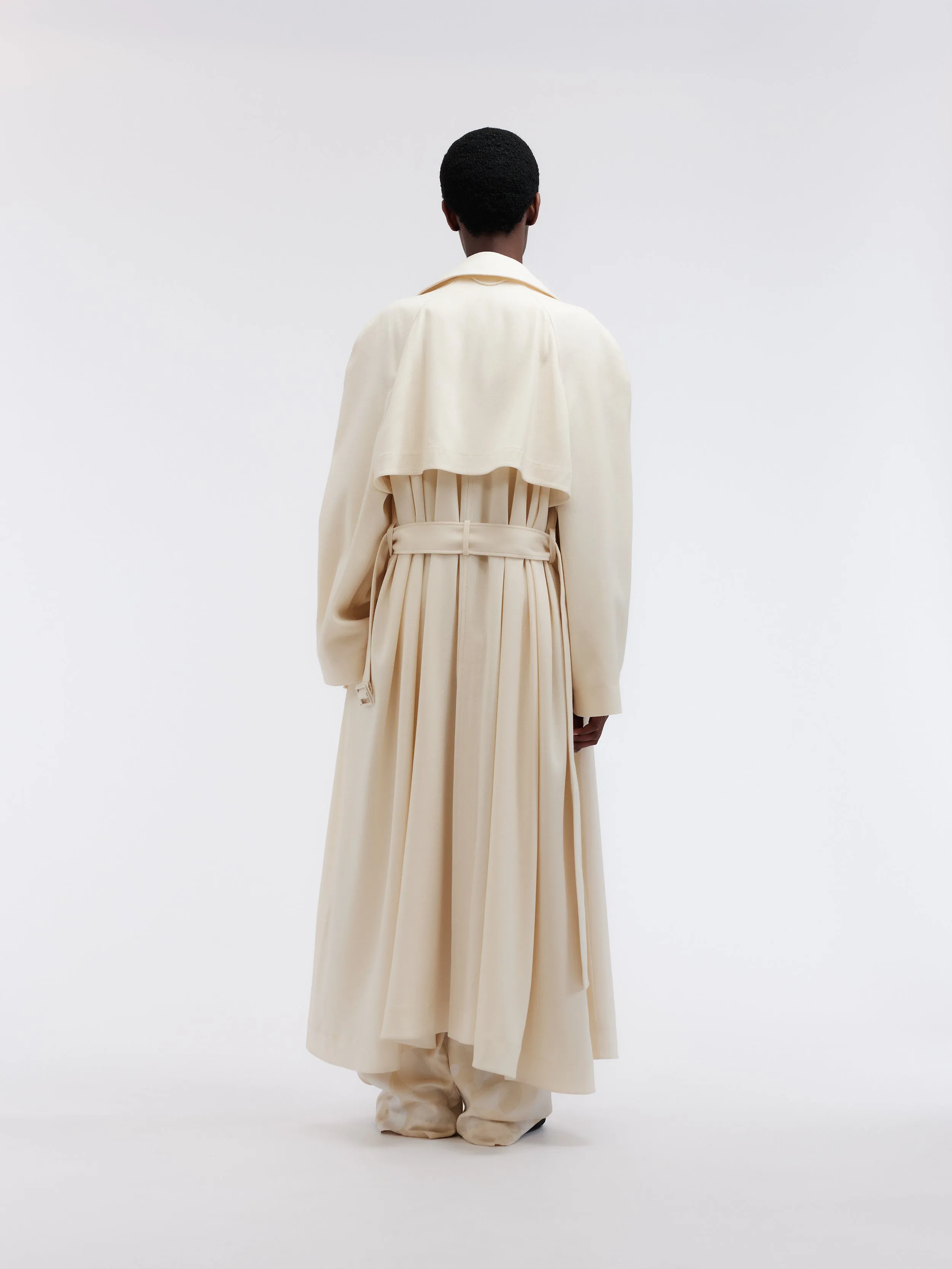 Trench foulard en crêpe de laine sold by Carven product image thumbnail 5