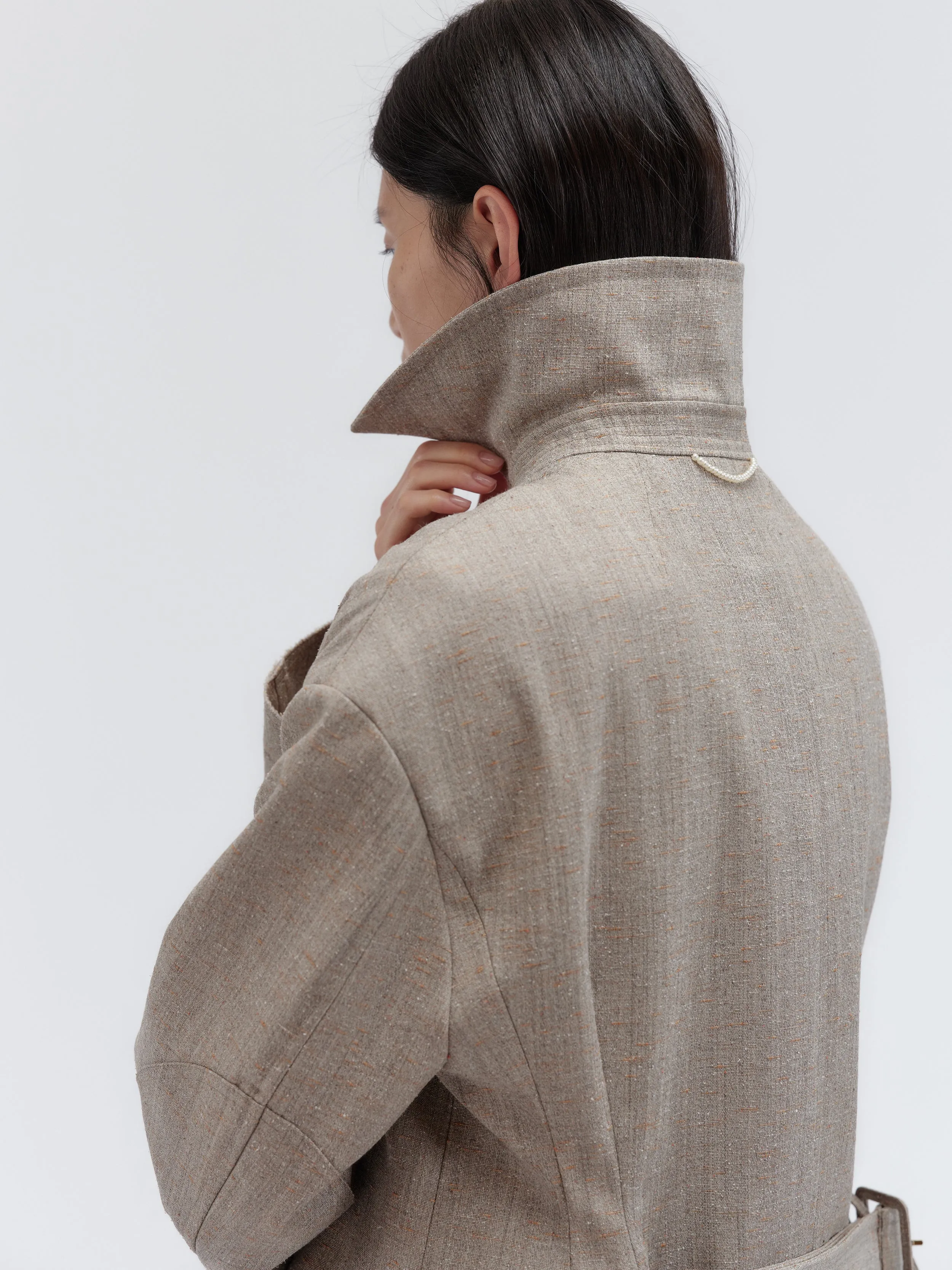 Trench Espéranto en tweed chiné sold by Carven product image thumbnail 2