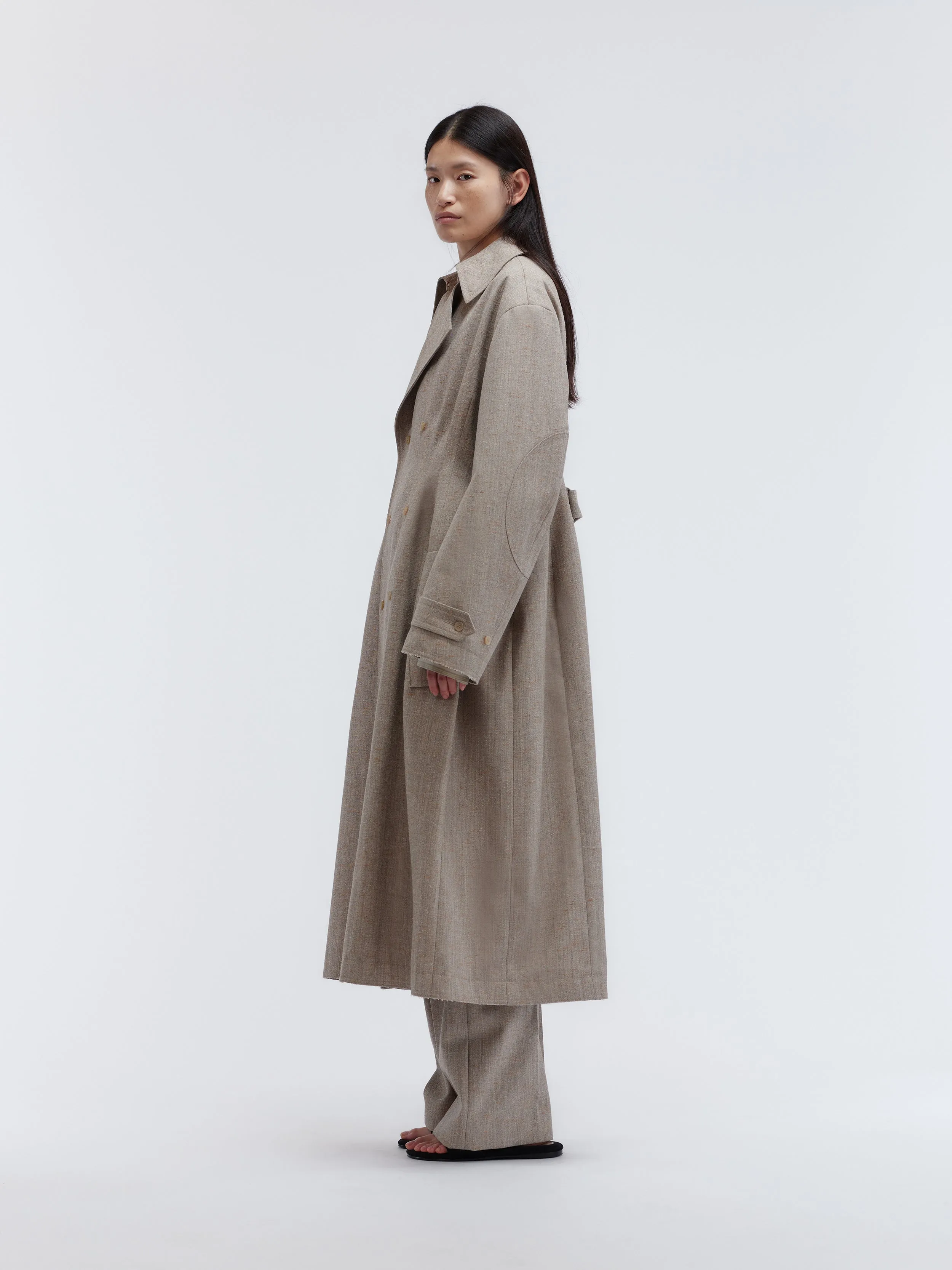 Trench Espéranto en tweed chiné sold by Carven product image thumbnail 4