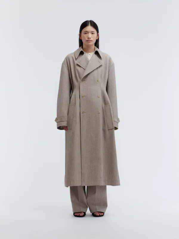 Trench Espéranto en tweed chiné made by Carven