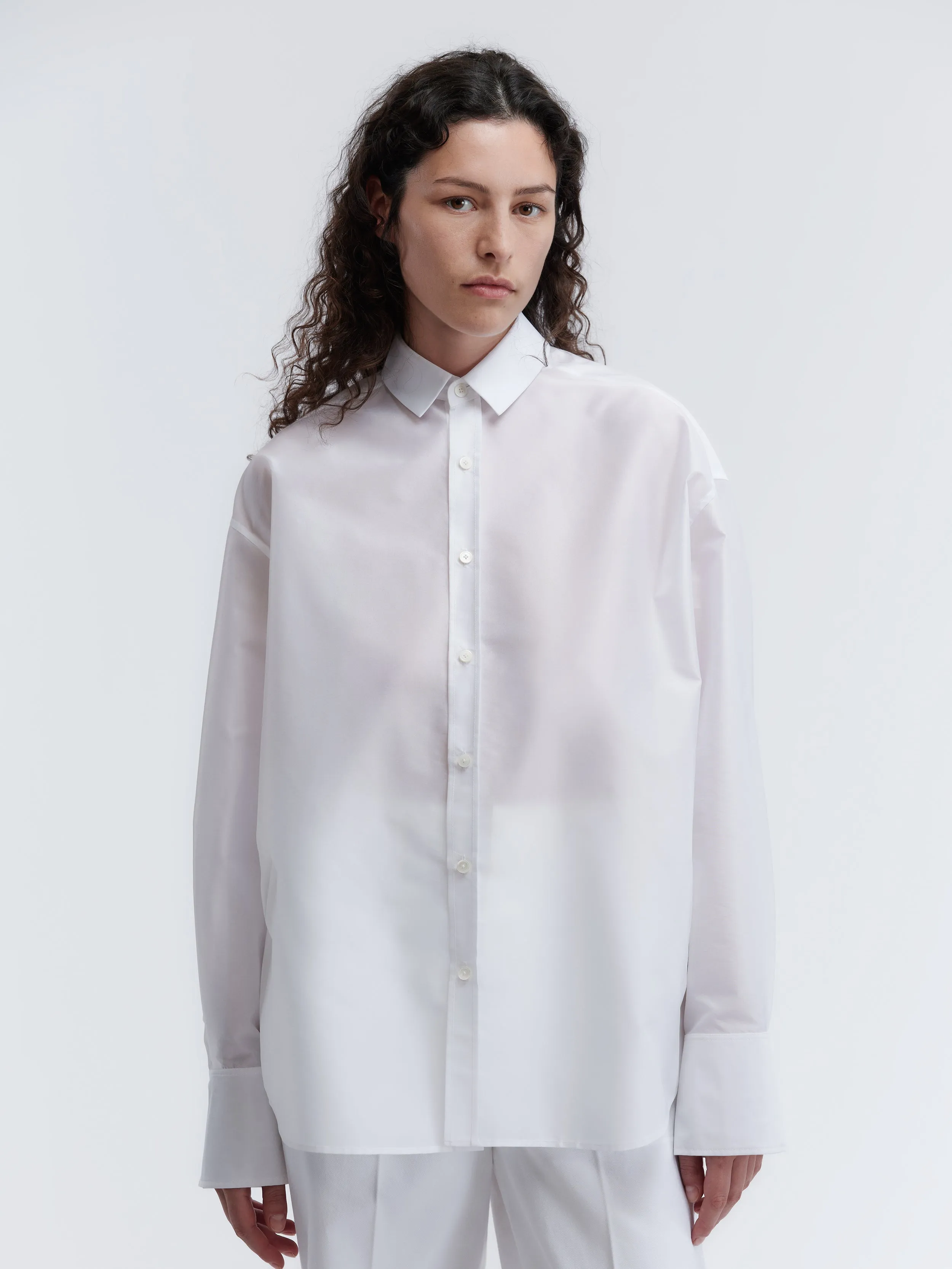 Chemise transparente en taffetas sold by Carven