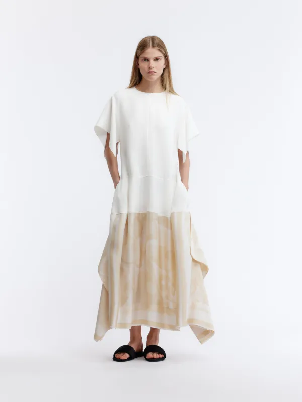 Robe à imprimé foulard en cady made by Carven